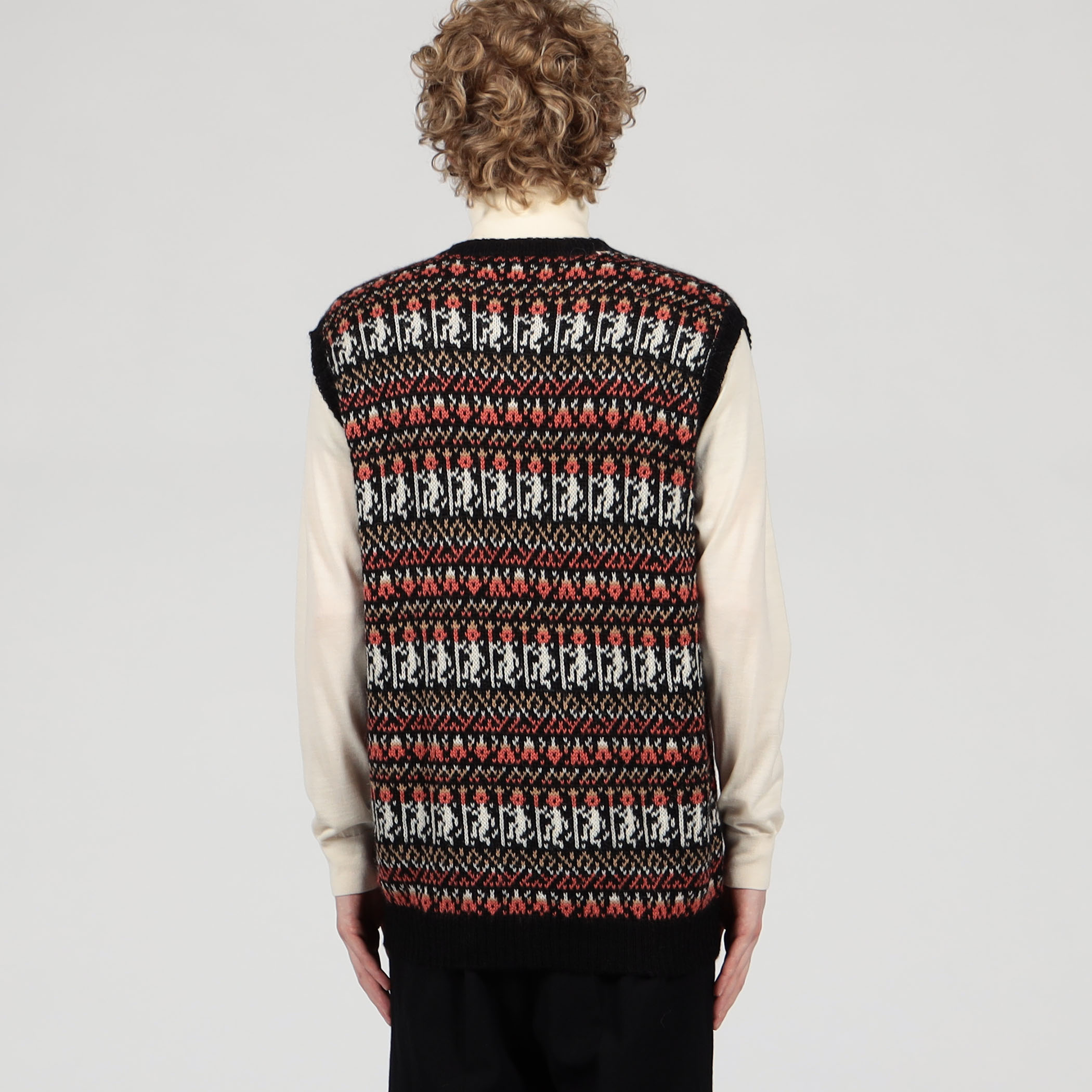 別注】Raffa Molina フェアアイル Vネック ニットベスト