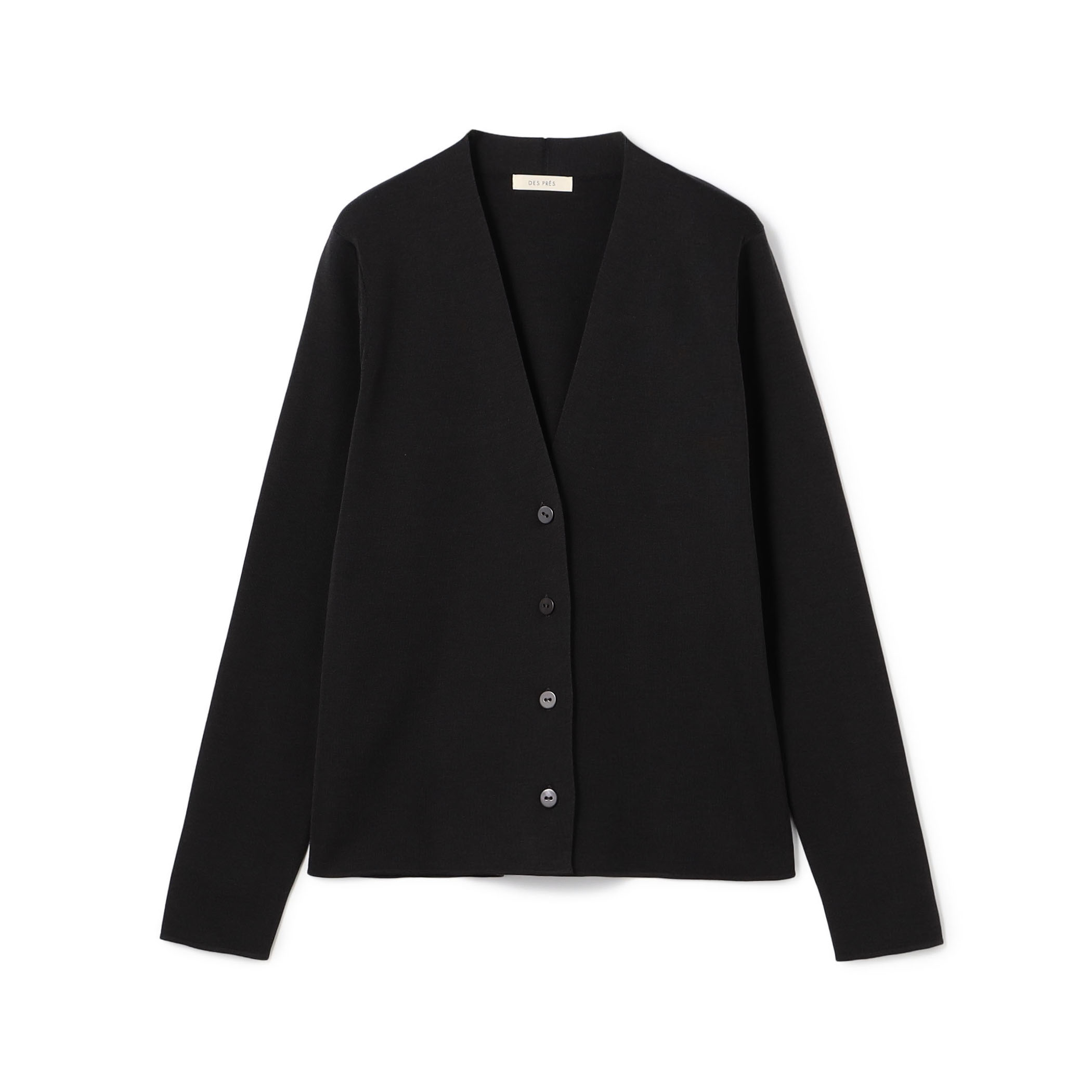 ハイツイストシルクストレッチ Vネックカーディガン