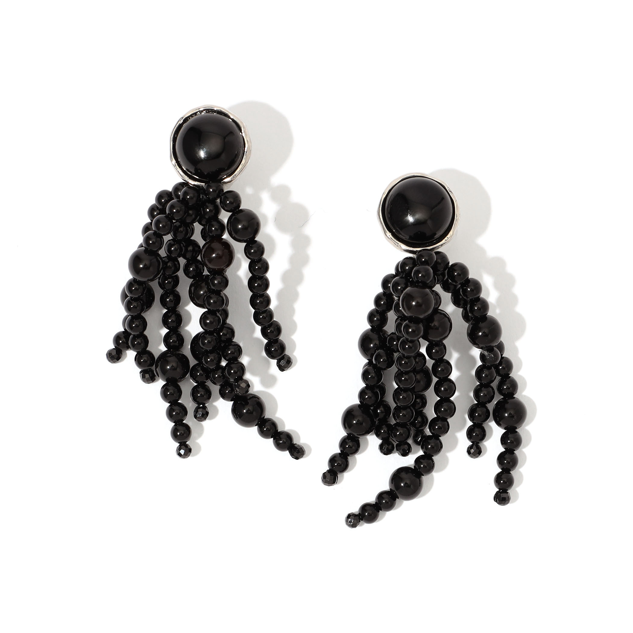 IRIS 47 タランテラ オニキス イヤリング