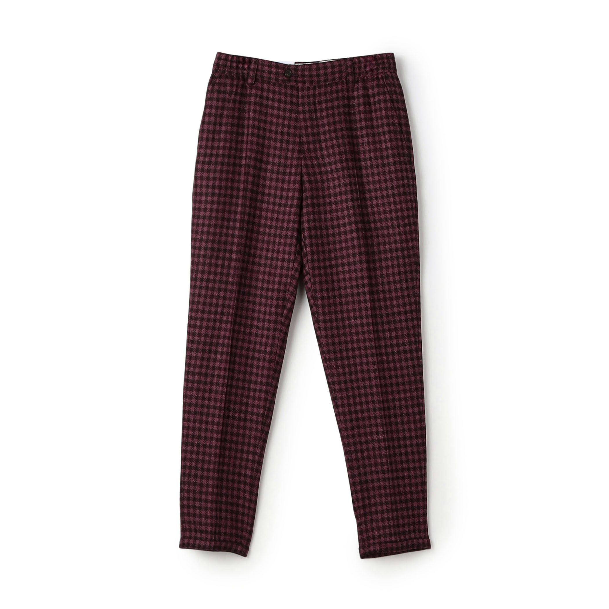 PT TRINO Rebel Fit ウールシルクリネン ノープリーツスラックス