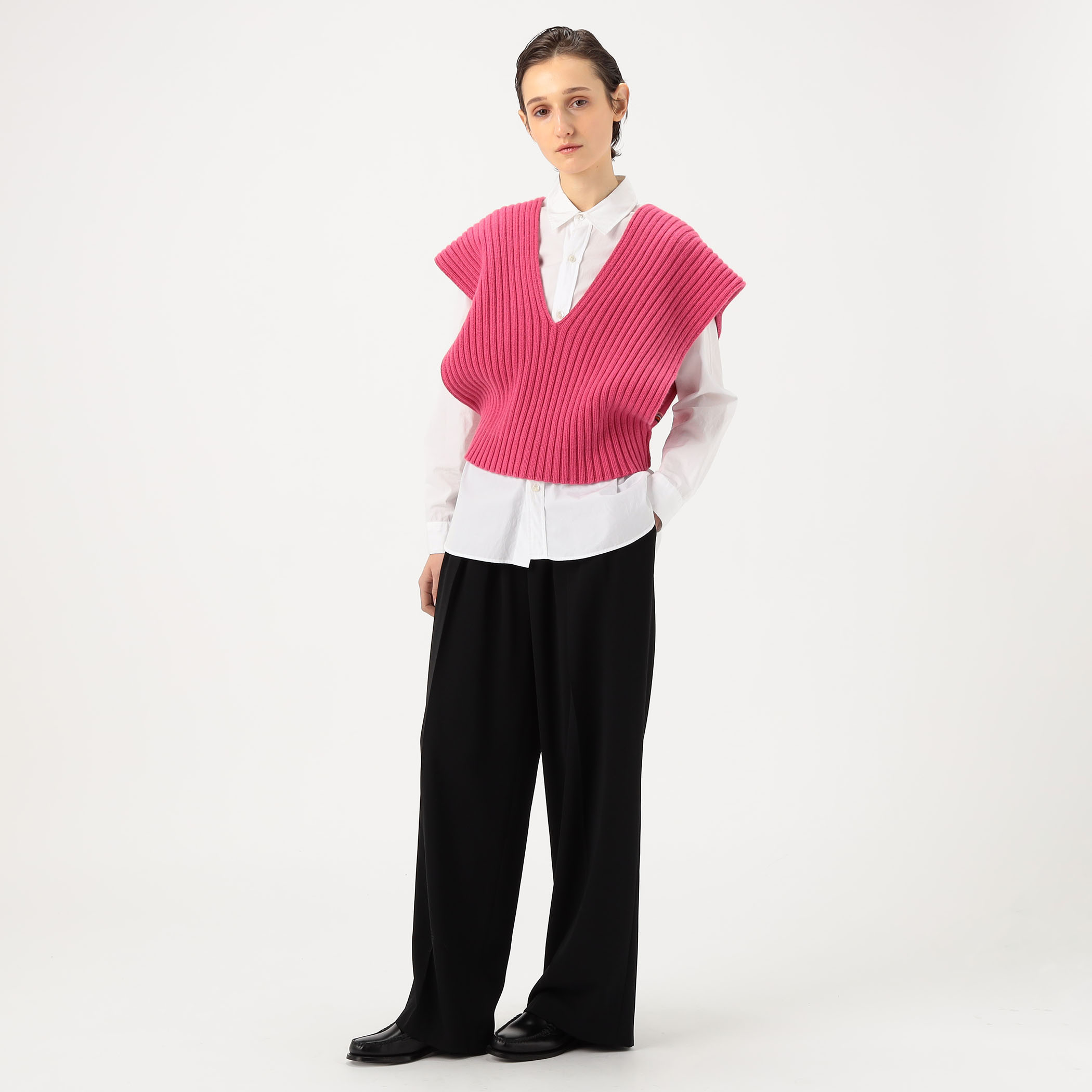 extreme cashmere rib vest｜トゥモローランド 公式通販