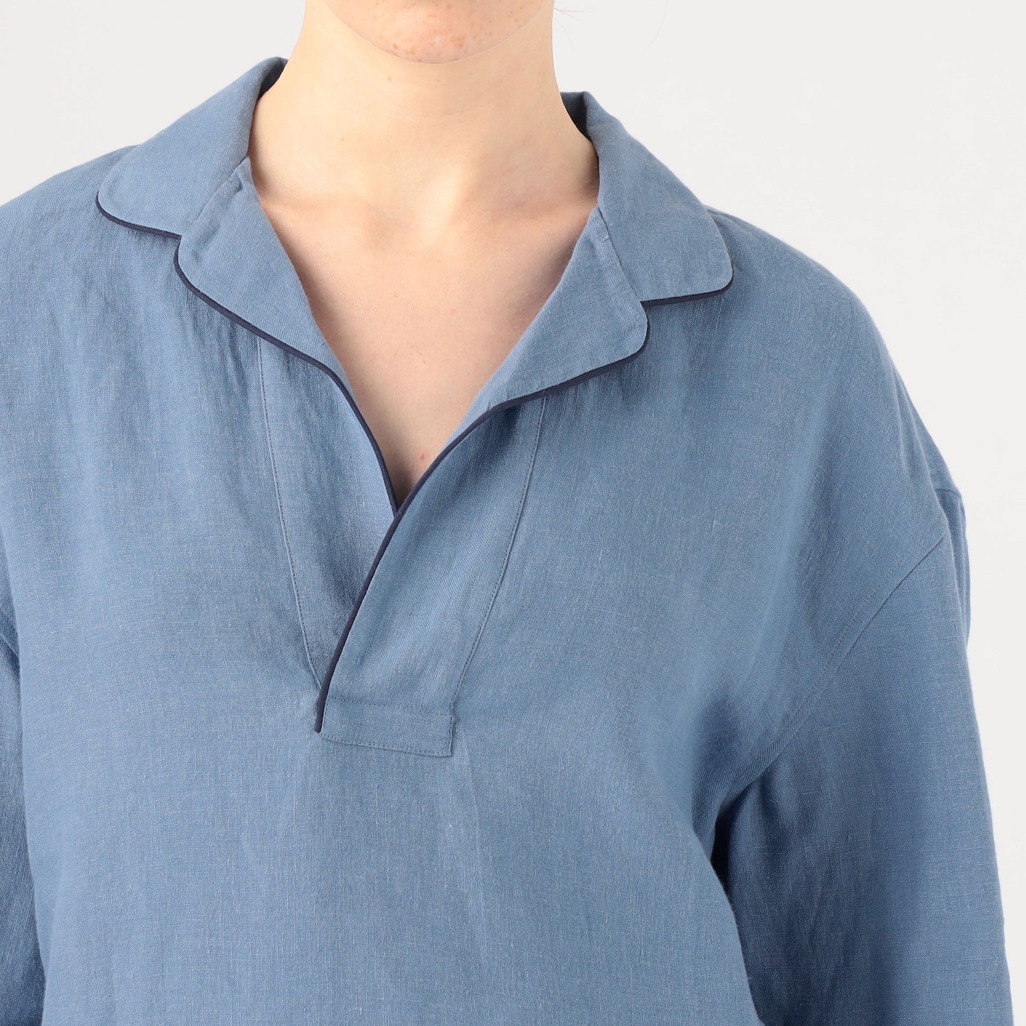 BOURRIENNE CREPUSCULE BLUE リネンシャツ｜トゥモローランド 公式通販