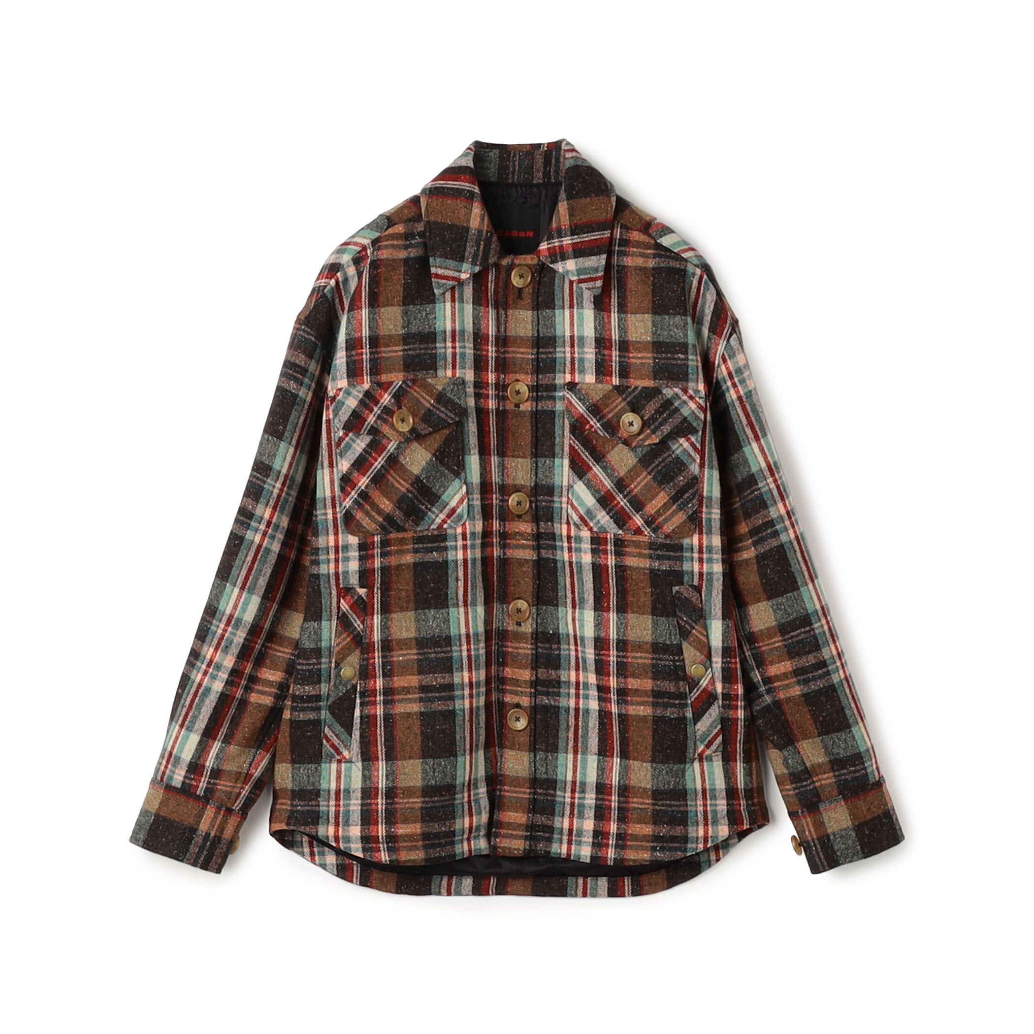 ネップウール チェックCPOブルゾン