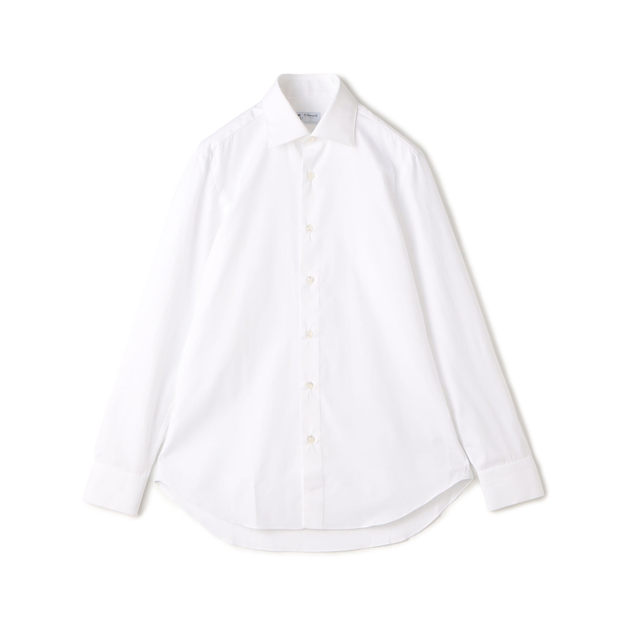 タカユキ 様Errico Formicola white shirt ERRICO FORMICOLA コットンサテン セミワイドカラー ドレスシャツ