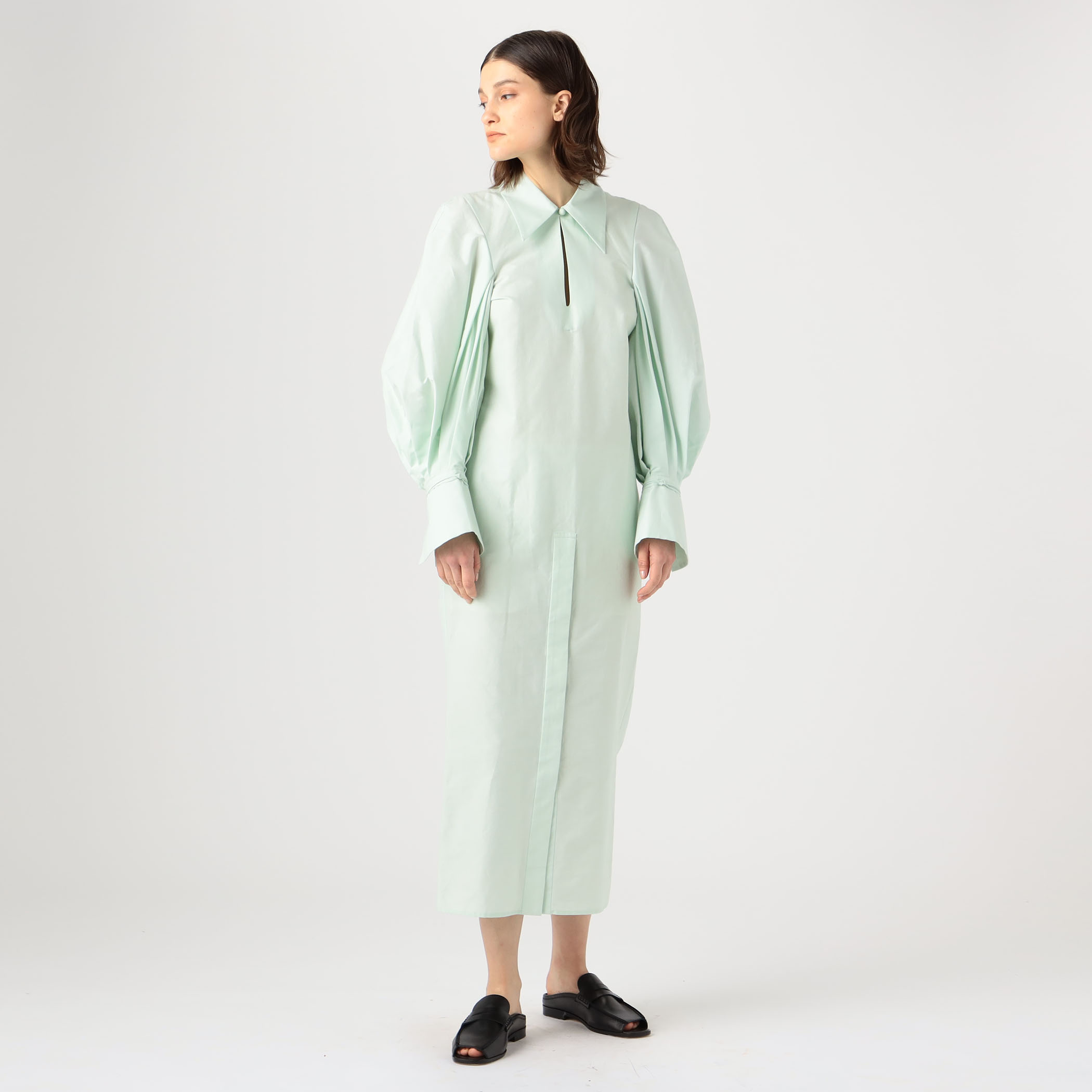 Cotton Silk Broad Basket MotifShirtDress | library.green.edu.bd