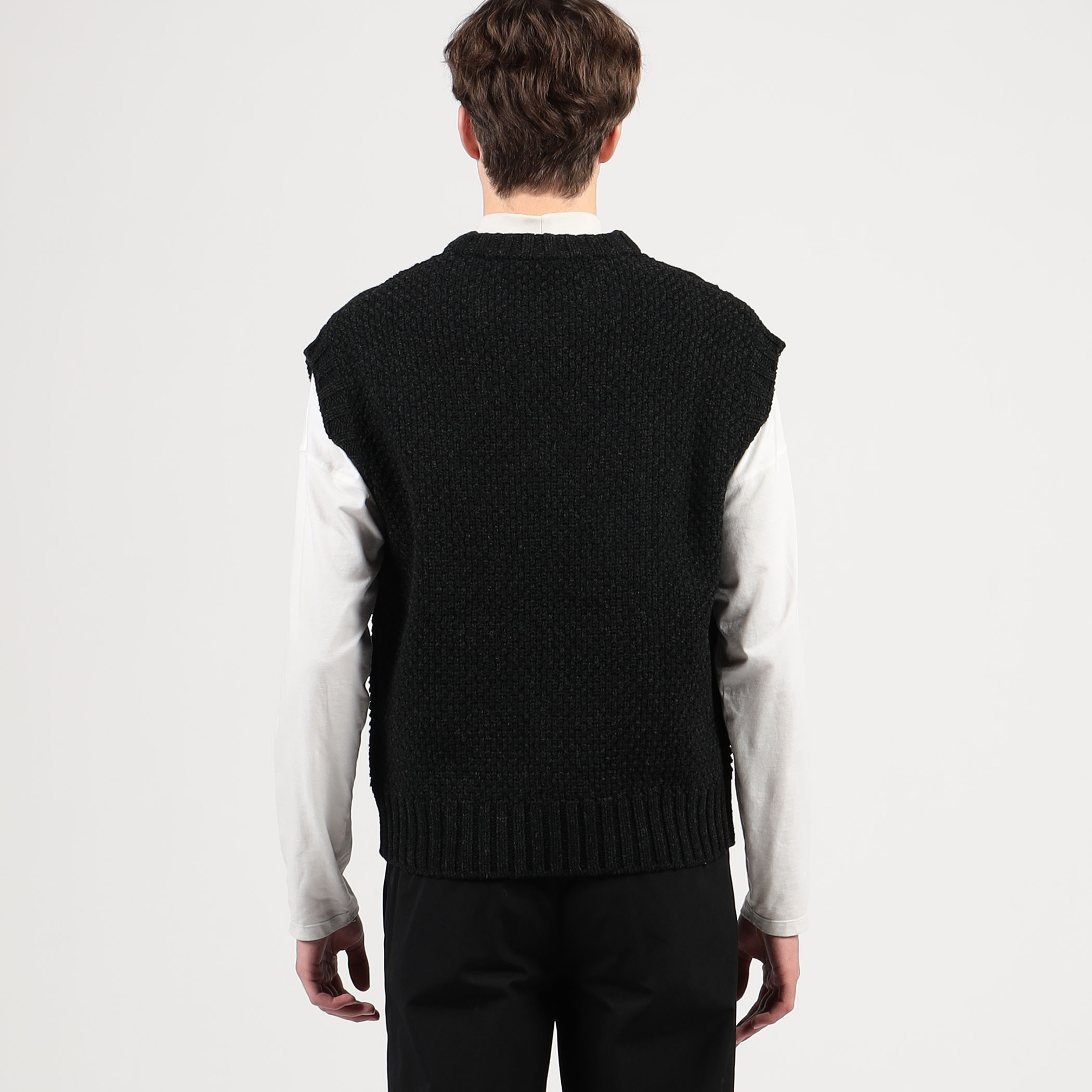 caban ウールリバーシブルニットベスト UTA CABaNのニットベスト