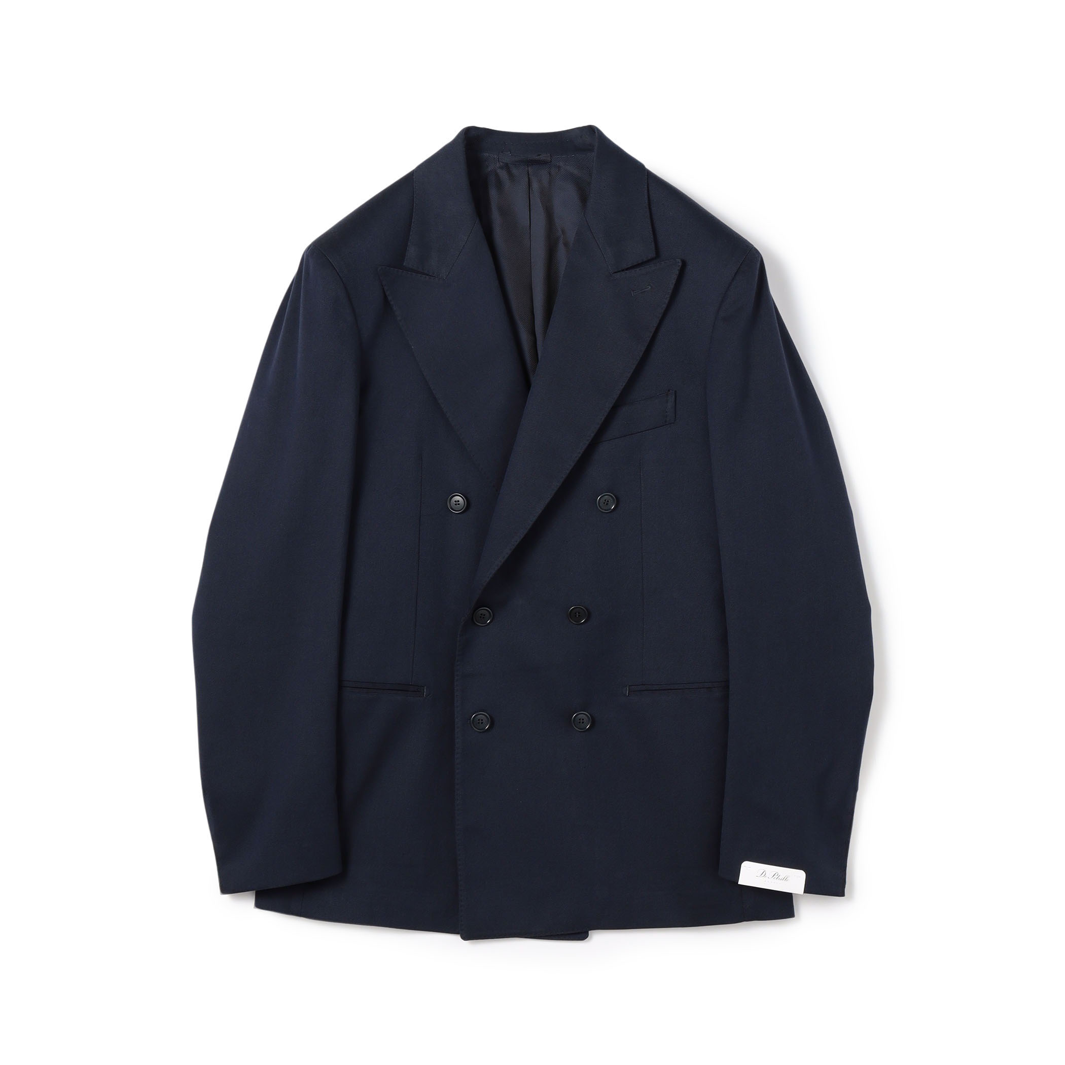 【別注】De Petrillo SIBILLA コットンシルクツイル ダブルブレステッド6Bジャケット
