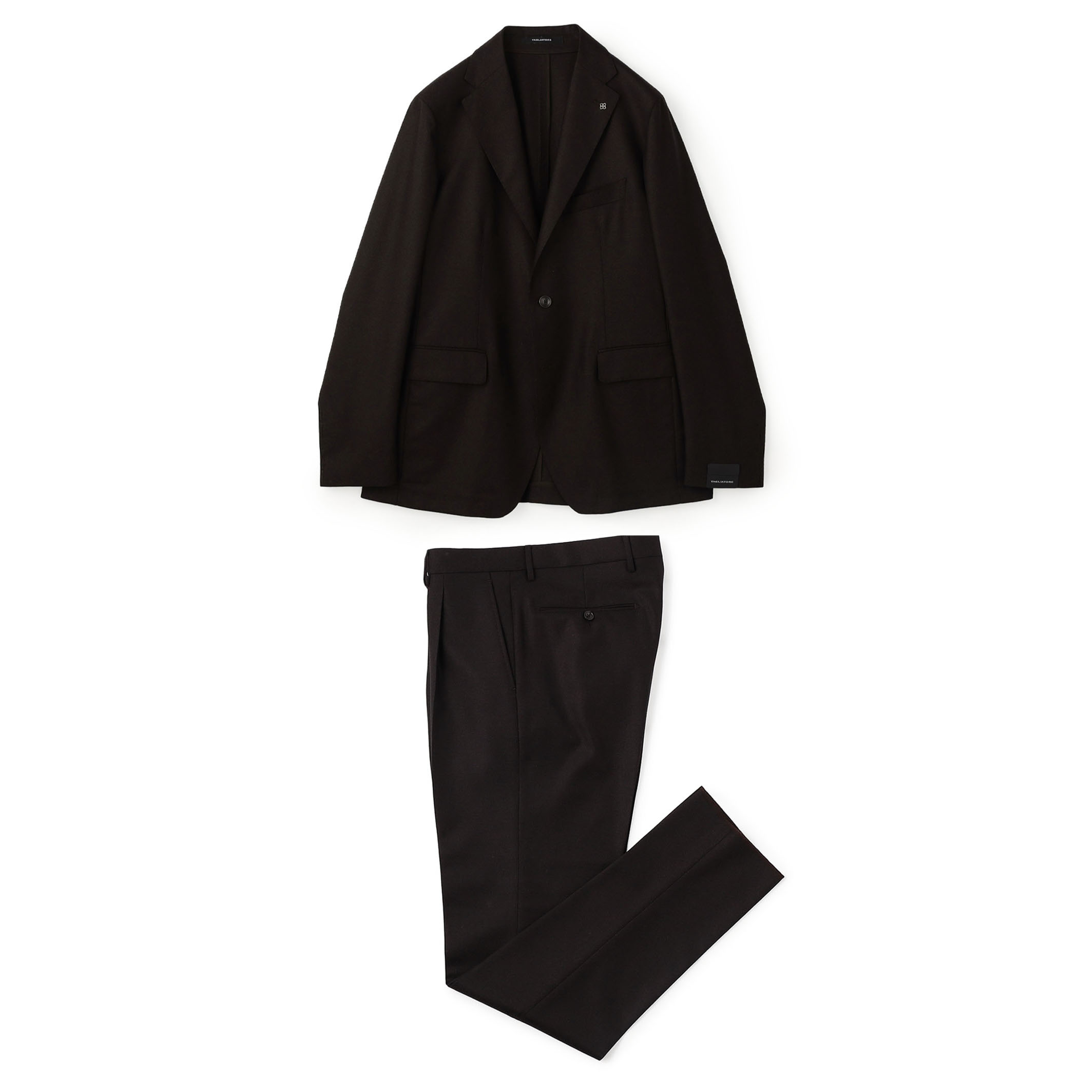 【WEB先行予約・別注】TAGLIATORE ウールサキソニー シングルブレステッド2Bスーツ