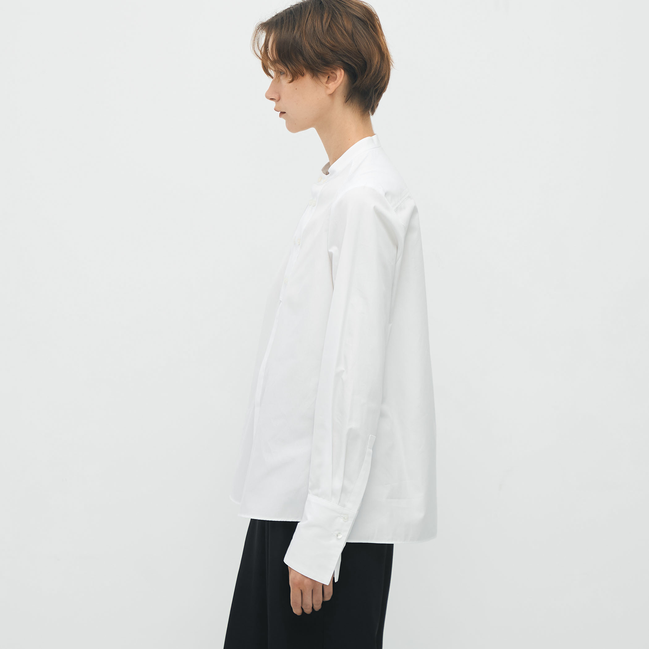 コットンブロードコンビ ダブルボタンシャツ｜トゥモローランド 公式通販