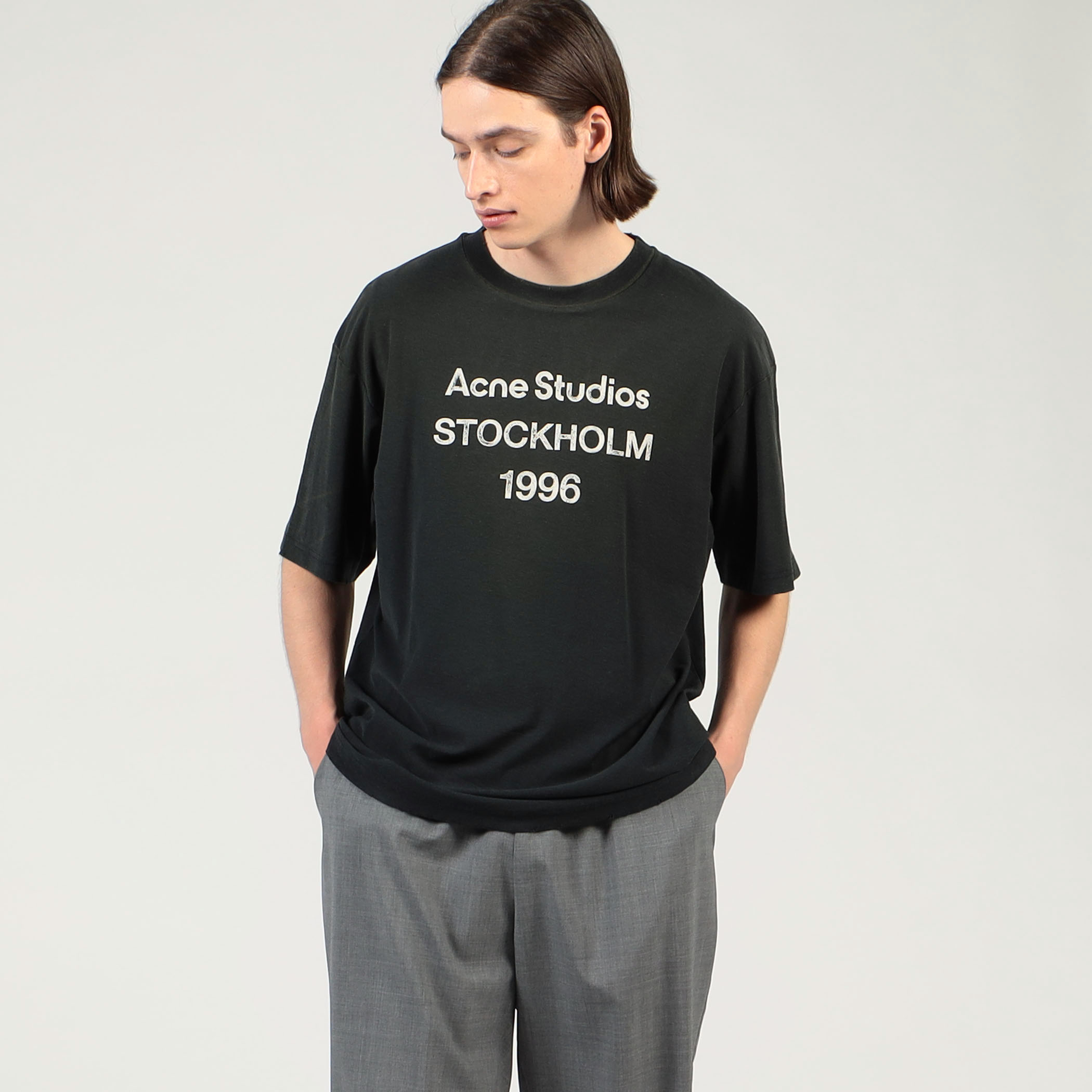 Acne Studios ロゴTシャツ　黒　サイズ:M