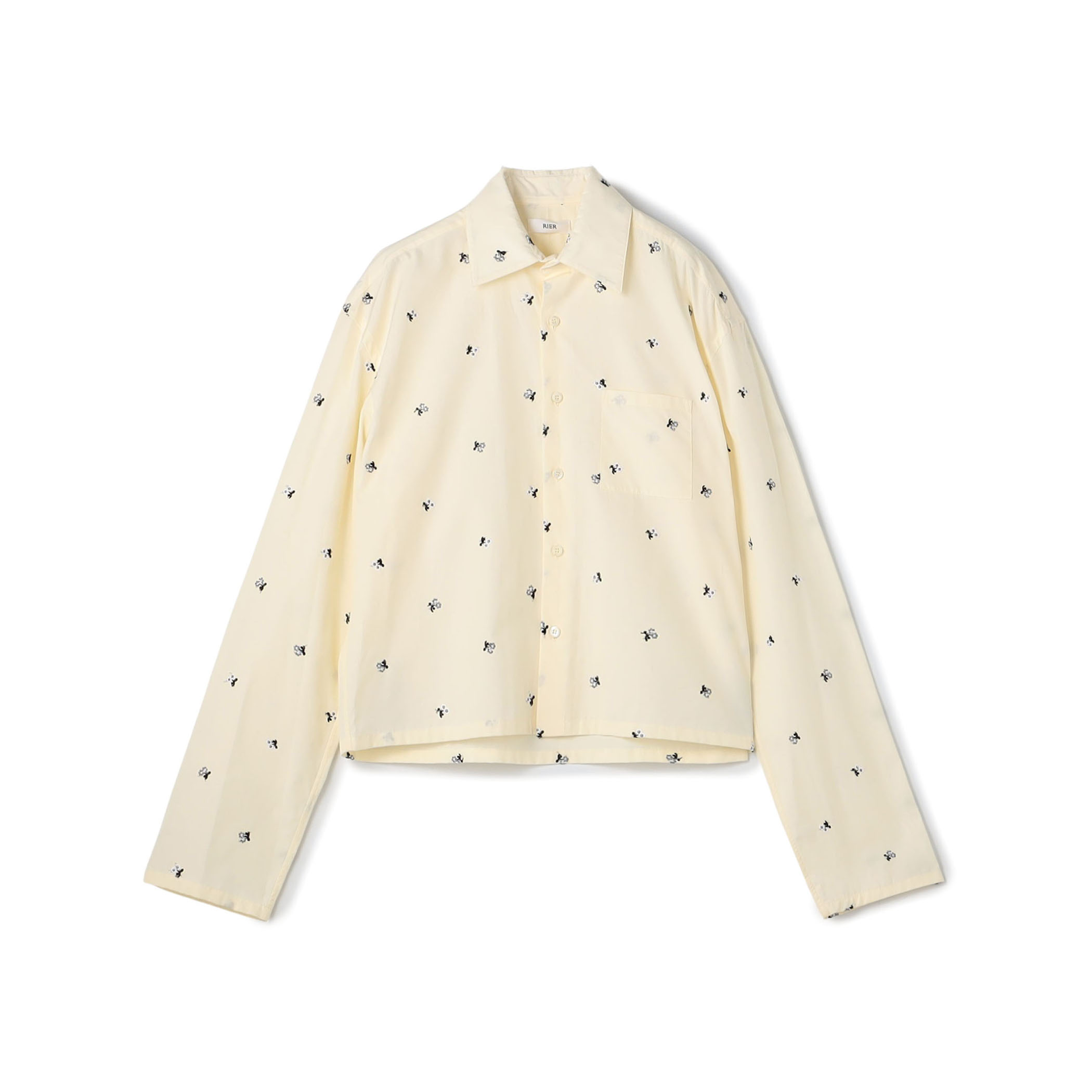 RIER SHIRT MINI コットン エンブロイダリーシャツ