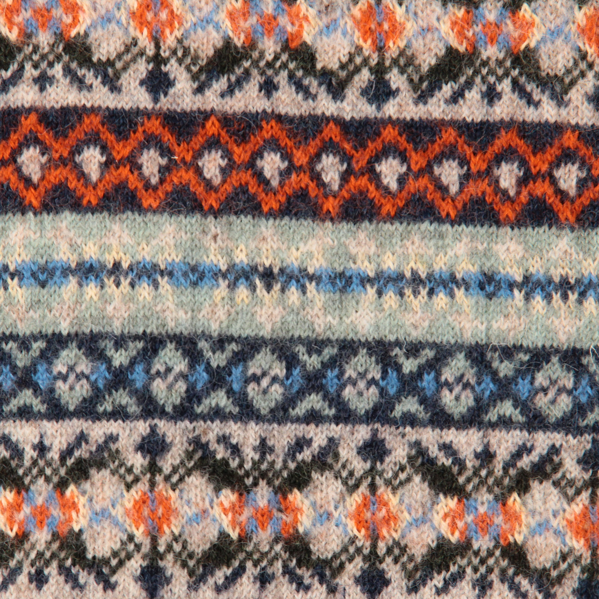 ウールアルパカ フェアアイルジャガード ニットベスト