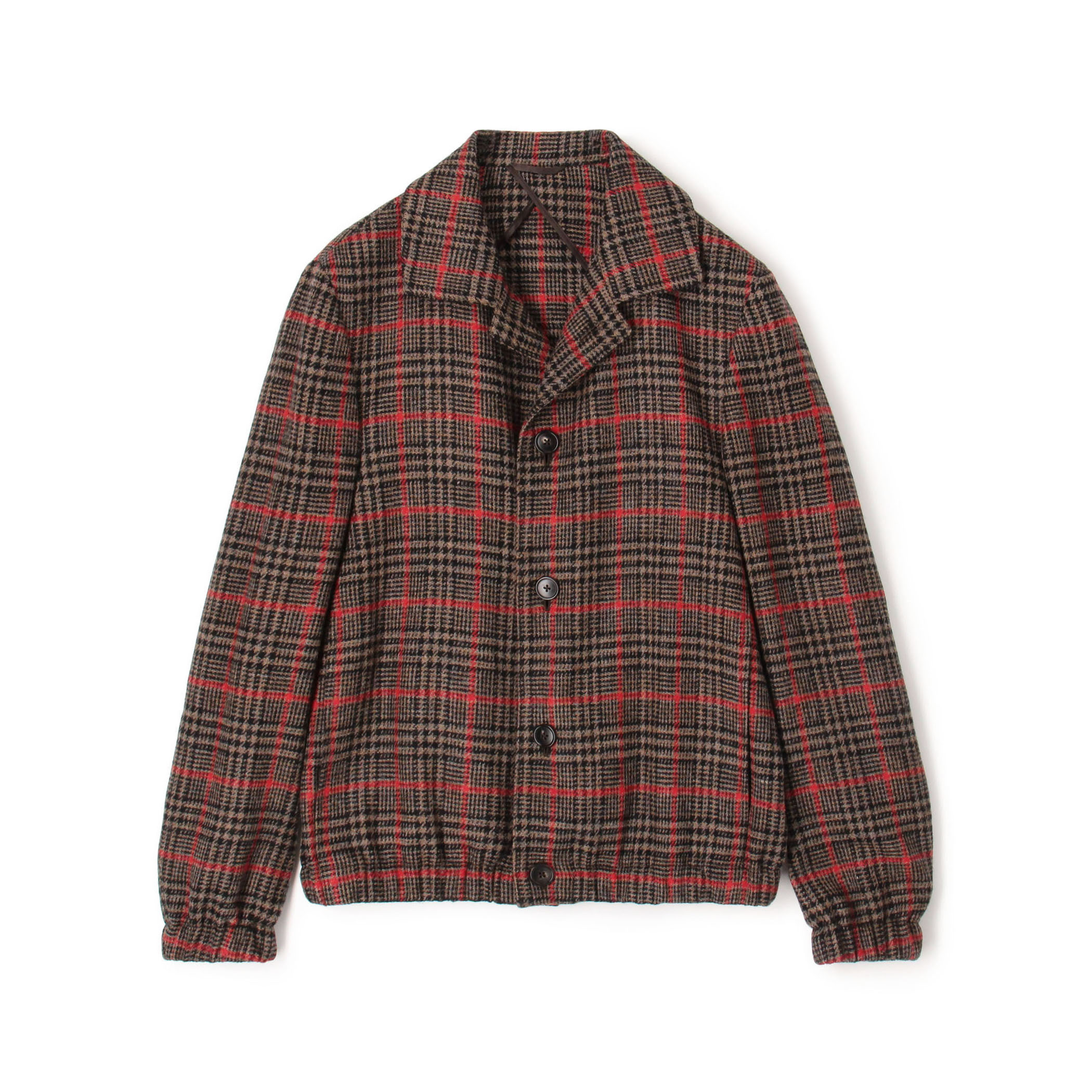 Belvest ウール チェックブルゾン