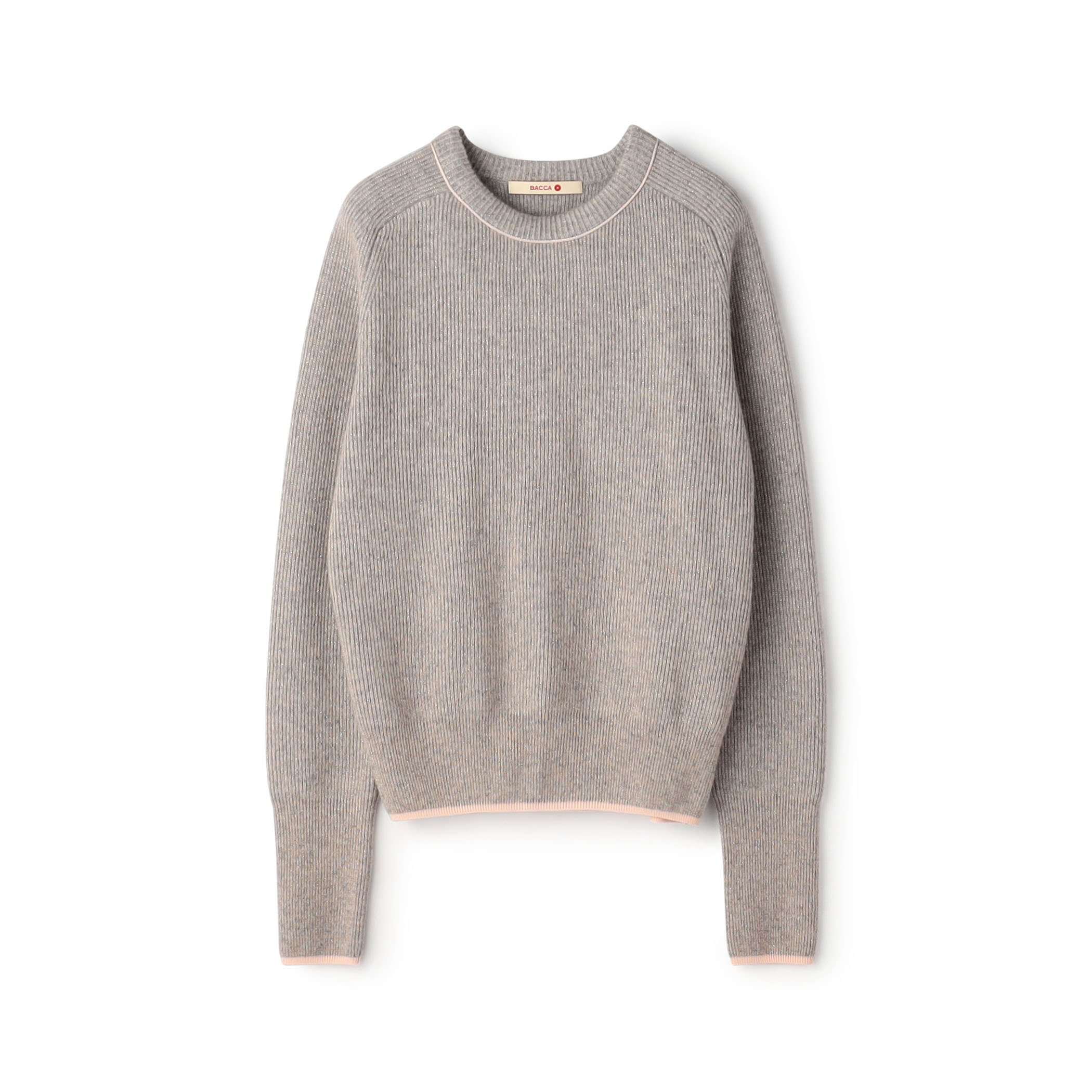 ラメウール ベーシックプルオーバーニット