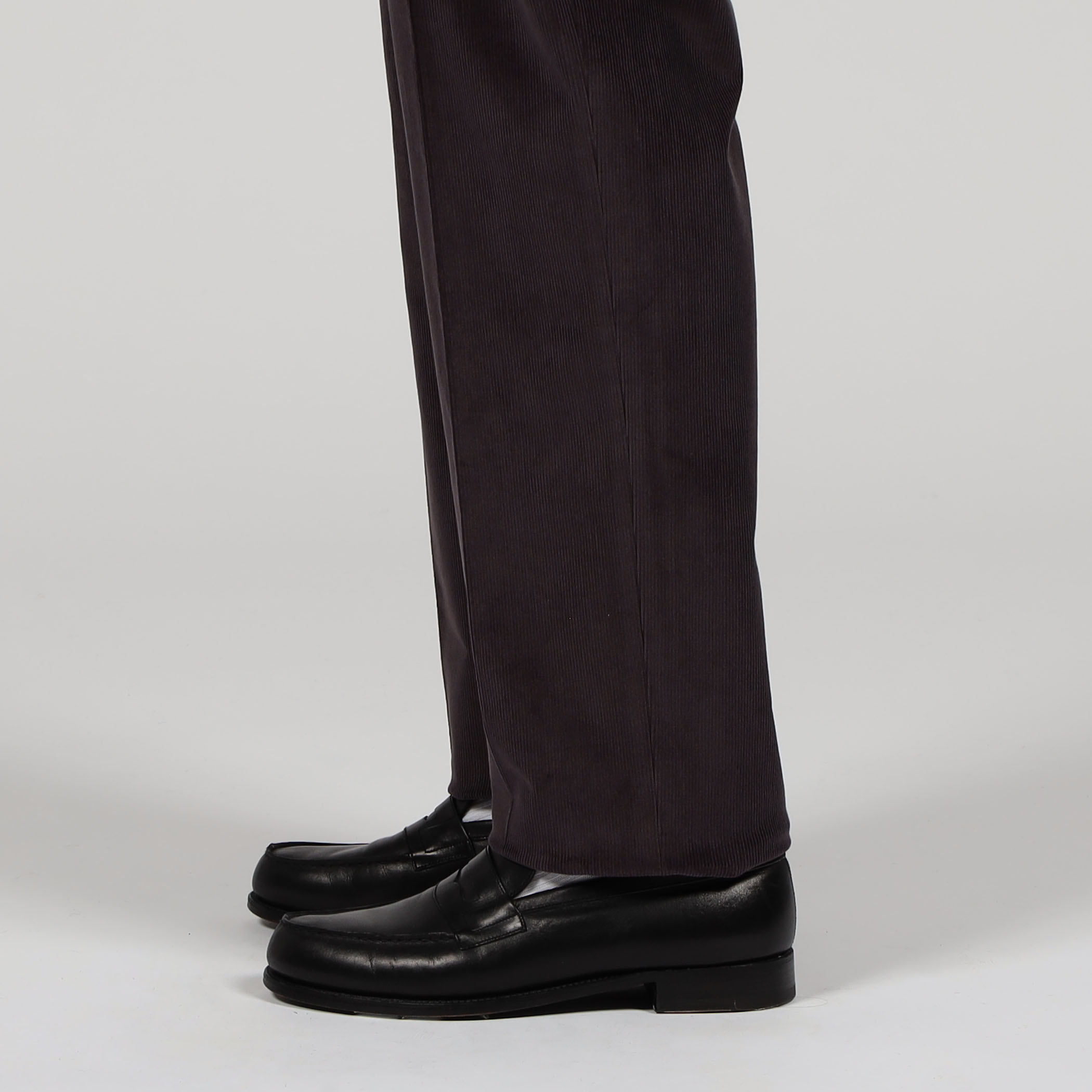 BERNARD ZINS コーデュロイ スラックス ダークブラウン 38 BERNARD