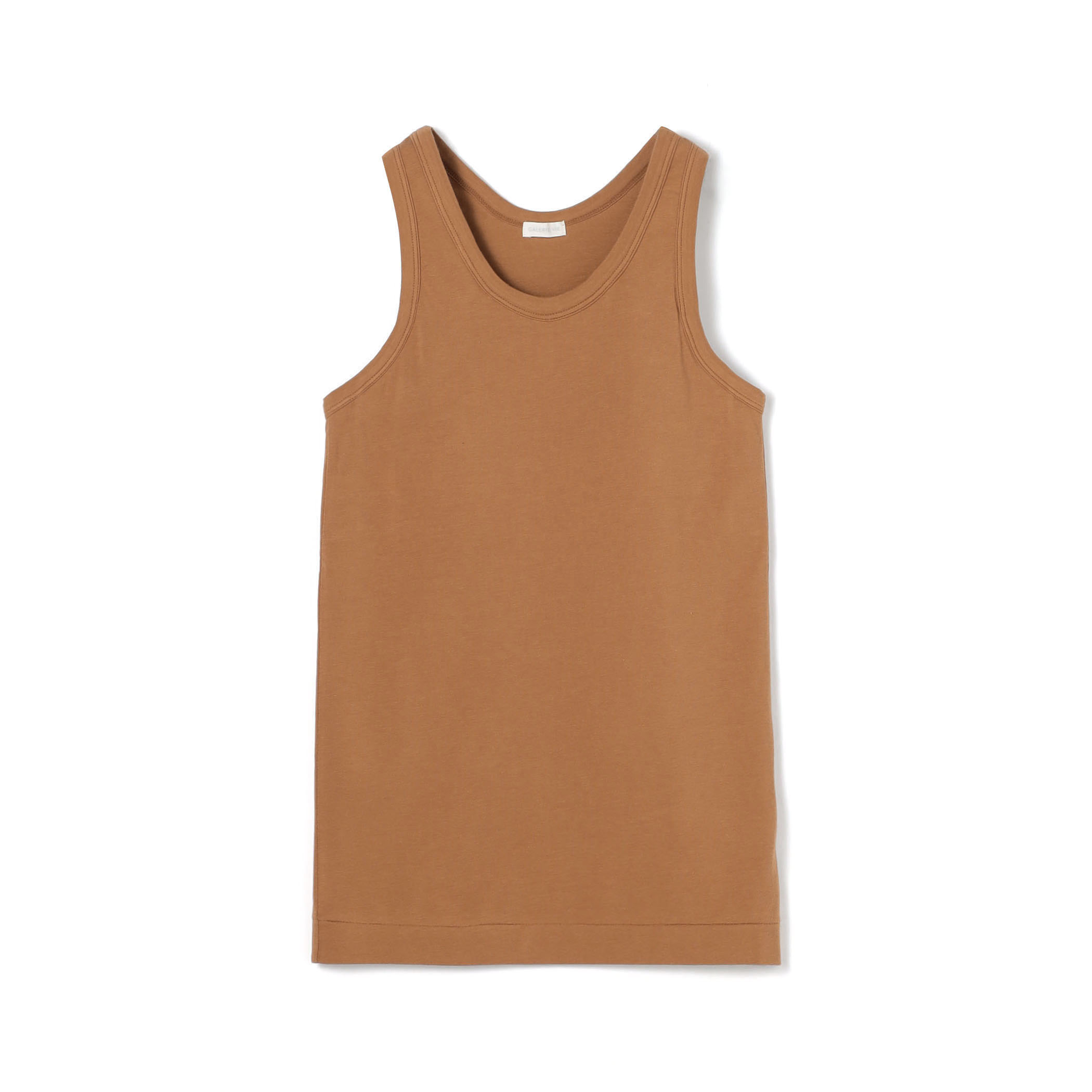 スビンコットン カップ付きアメリカンスリーブタンクトップ