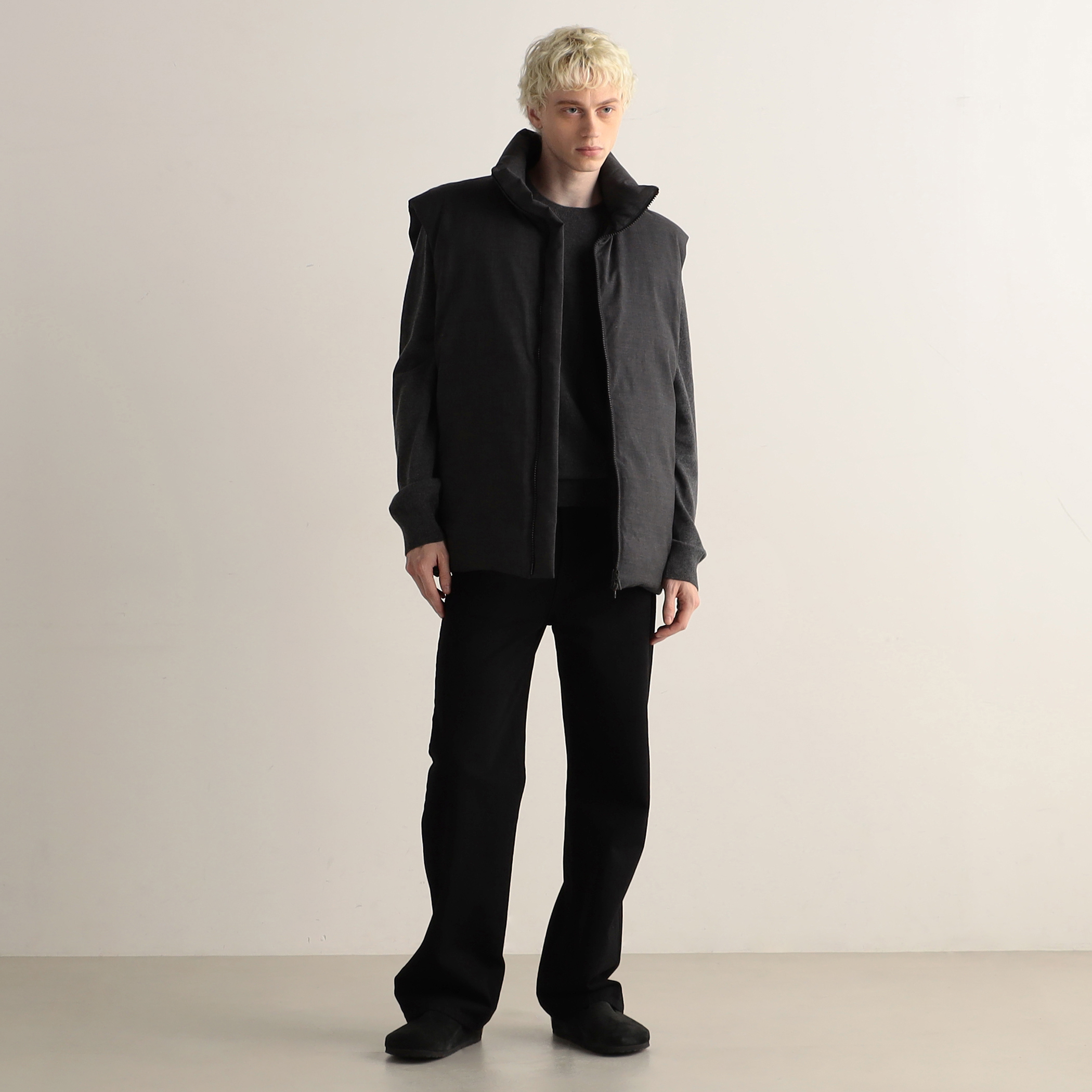 ウールトロピカル ジップベスト｜トゥモローランド 公式通販