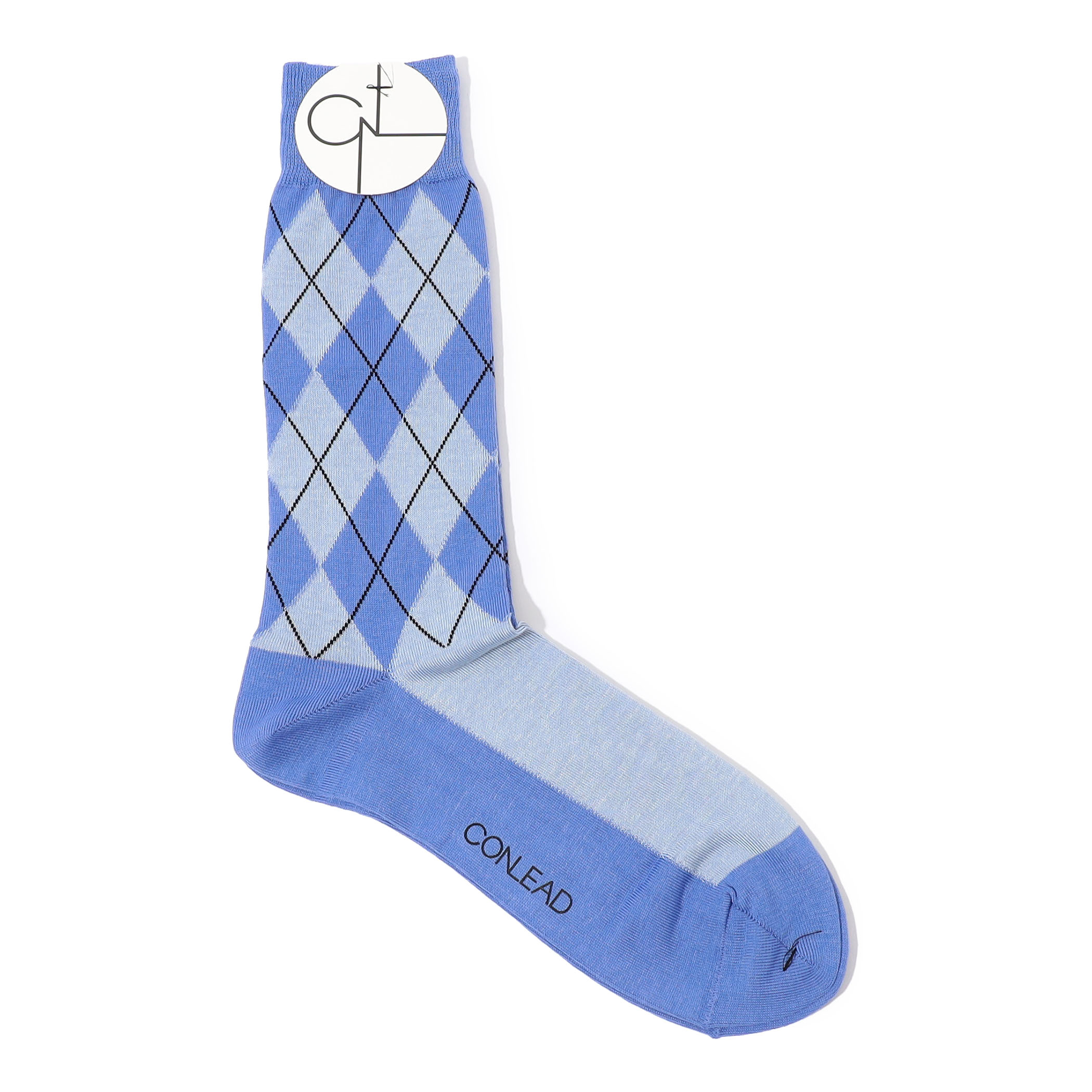 PRADA プラダ Argyle logo socks コットン アーガイル ソックス Prada Argyle Metal Logo Socks | bergdorfgoodman | REVERSIBLE