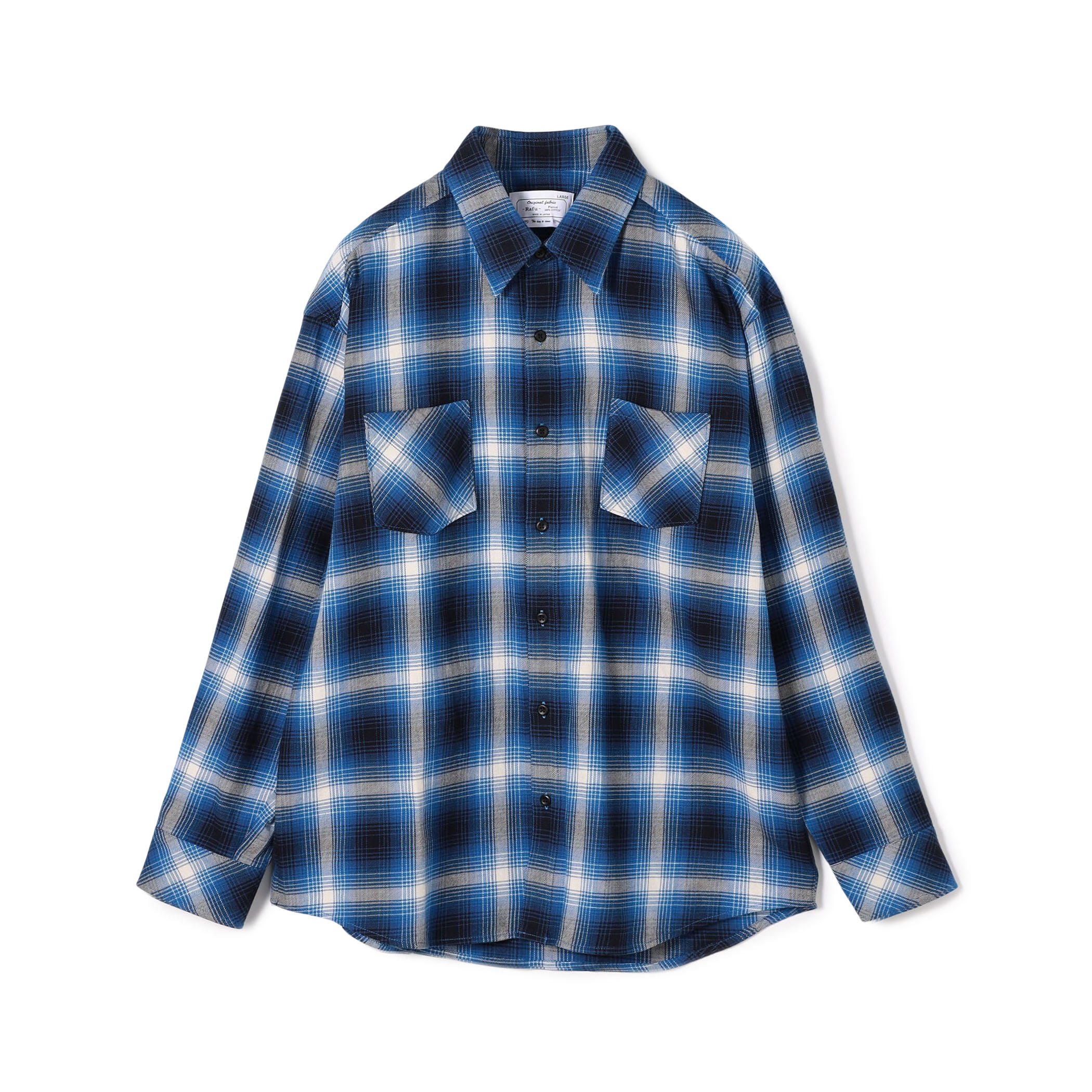 Rafu STANDARD SHIRT オンブレチェック シャツ