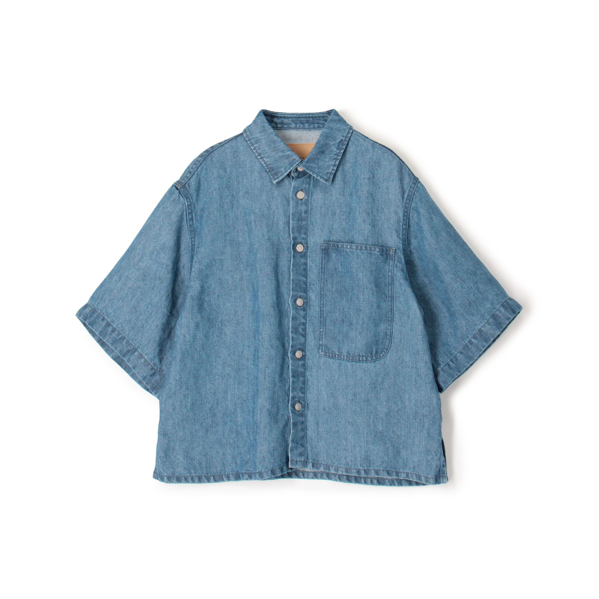 【WEB先行予約】リネンデニム ワンポケットシャツ