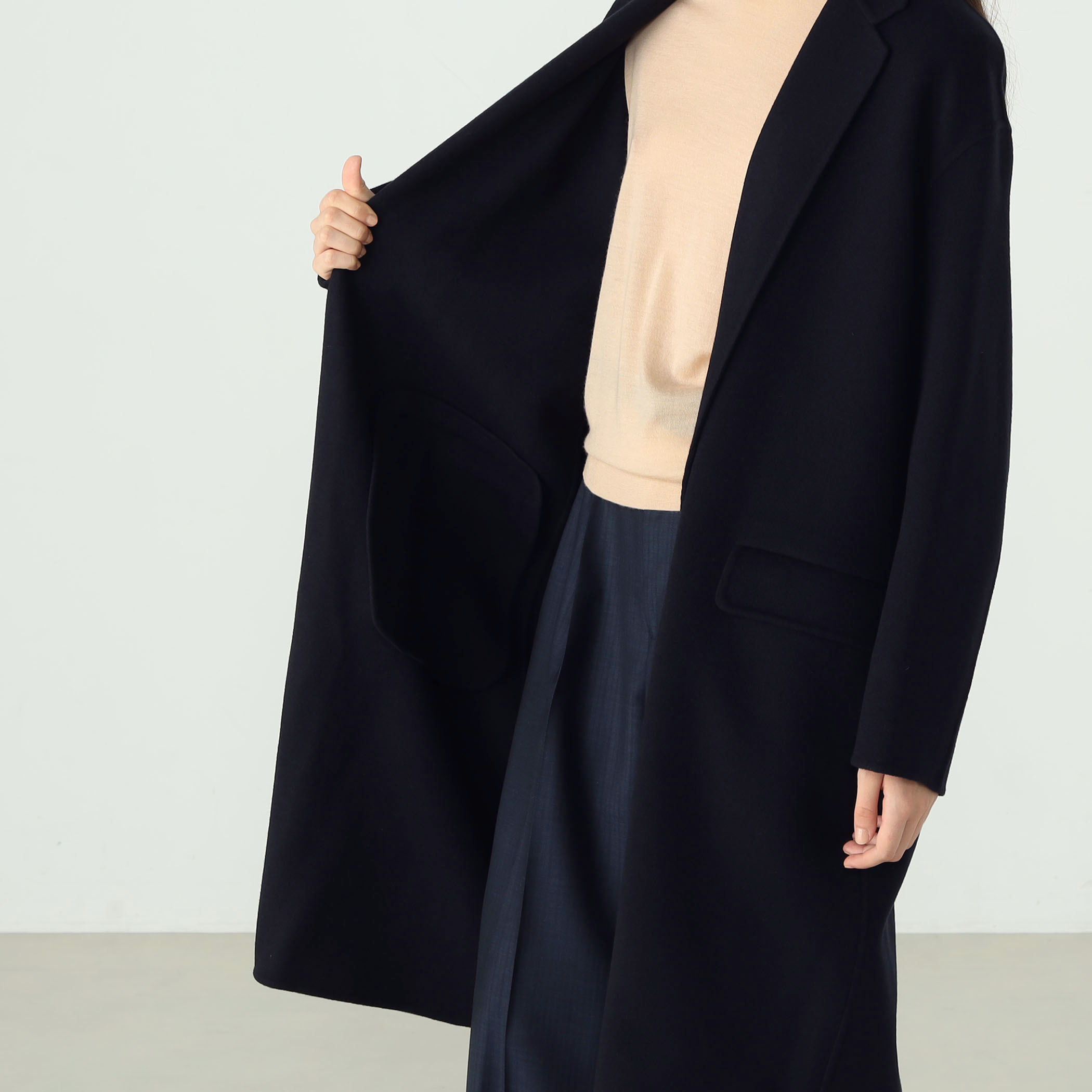 STELLA McCARTNEY ネップウールダブルチェスターコート タグ付 STELLA McCARTNEY ネップウールダブルチェスターコート タグ付