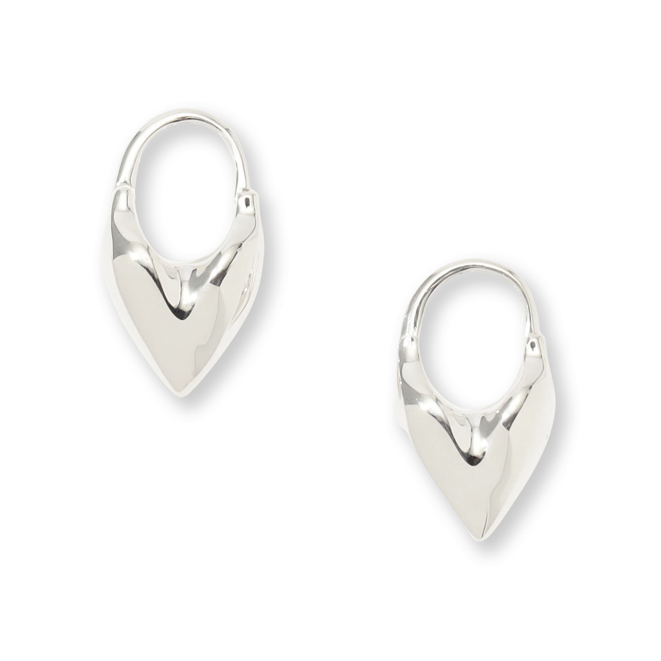 Otiumberg. Roscida Heart Hoops シルバー ピアス