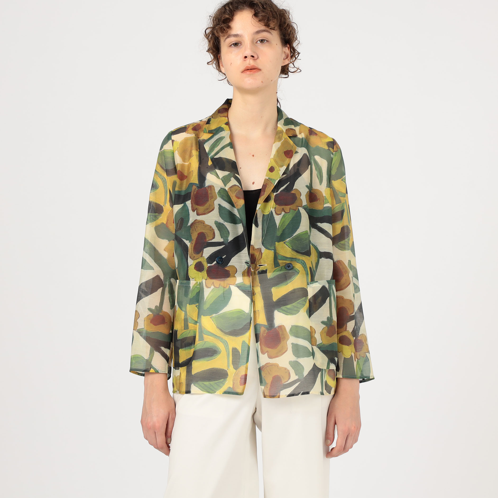 サンフラワープリント シースルージャケット｜トゥモローランド 公式通販