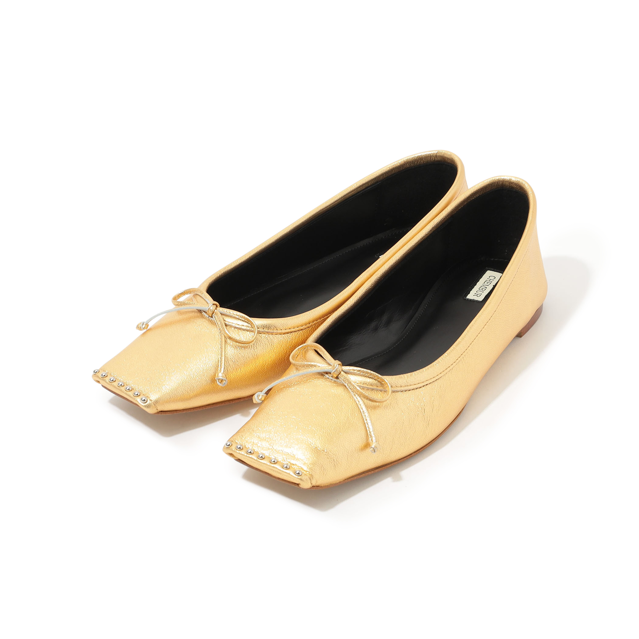 CHEMBUR SQ FLAT STUDS BALLET シューズ