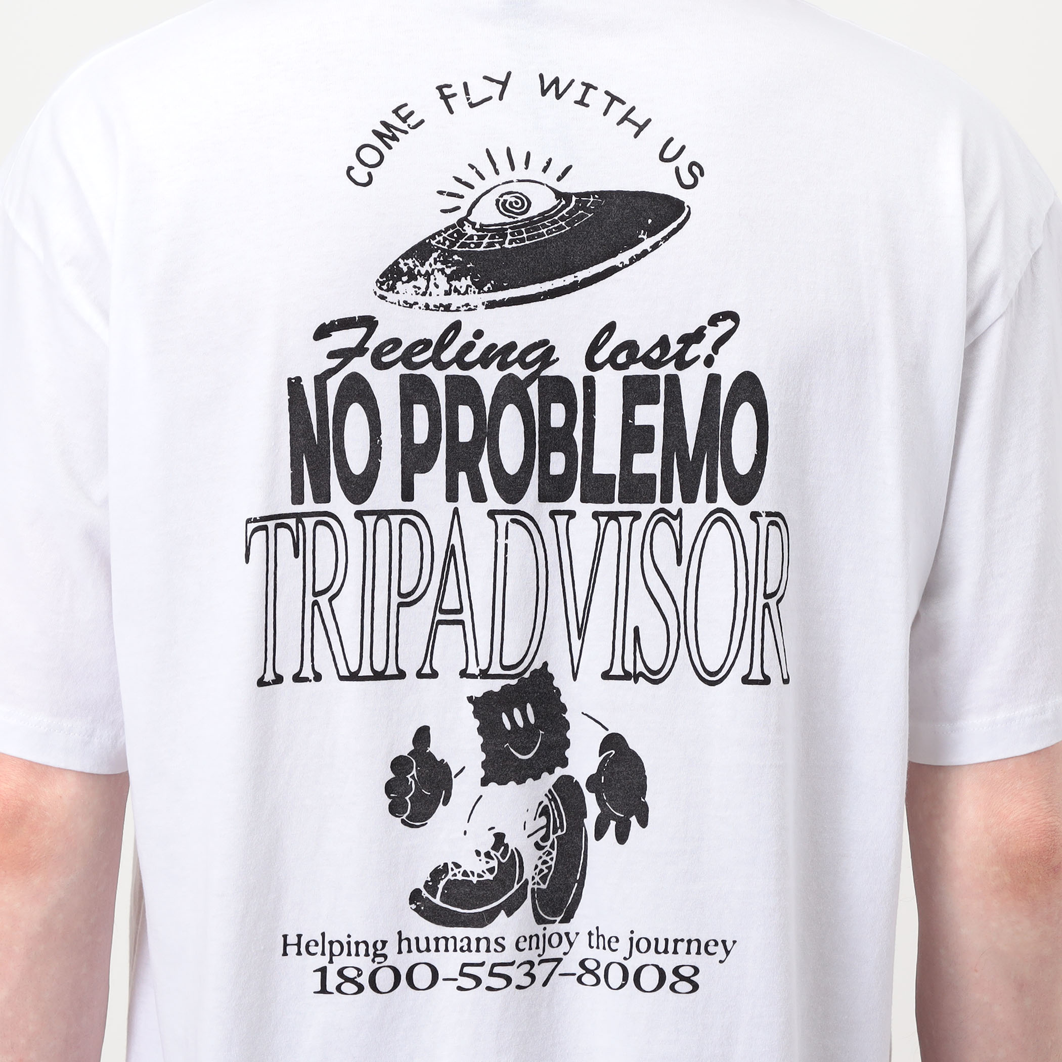 No Problemo Trip Advisor SS Tee バックプリントTシャツ