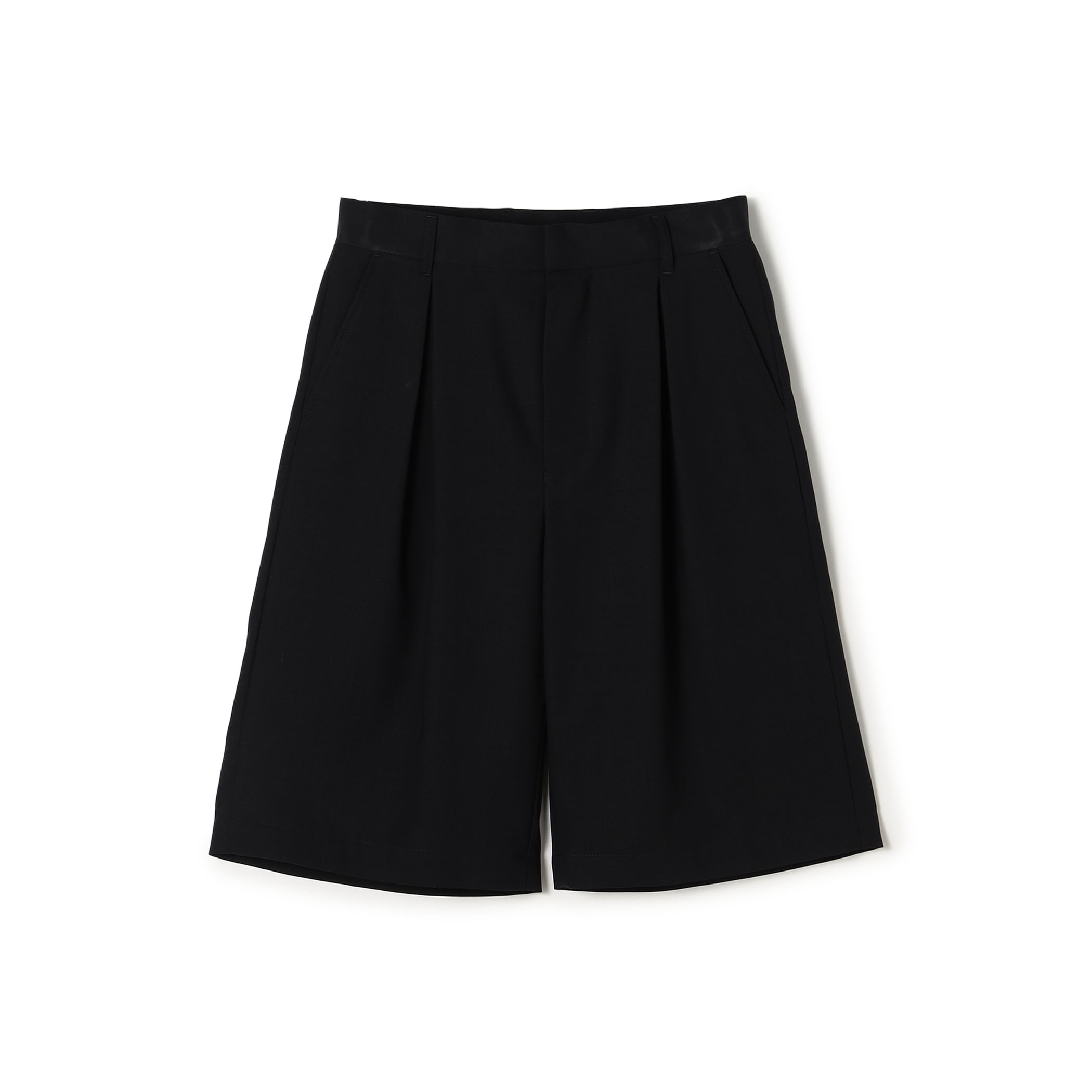 HYKE WOOL SIDE TUCK SHORTS タックショーツ