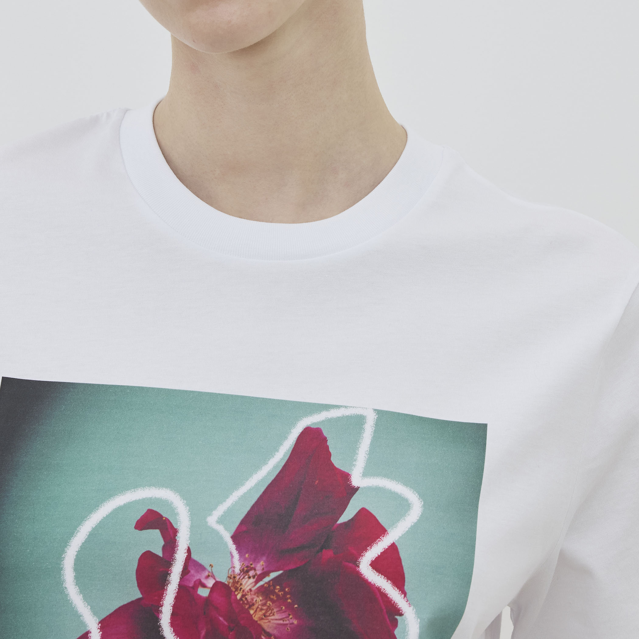 drawer 別注 LISA KING FLOWER TEE  ブラミンク 別注】 LISA KING ROSETTA ハーフスリーブプルオーバー