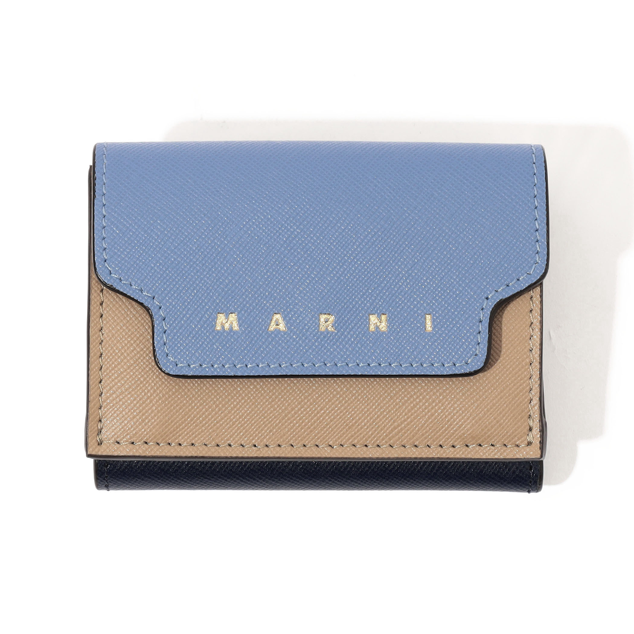 MARNI WALLET サフィアーノレザー製 三つ折りウォレット