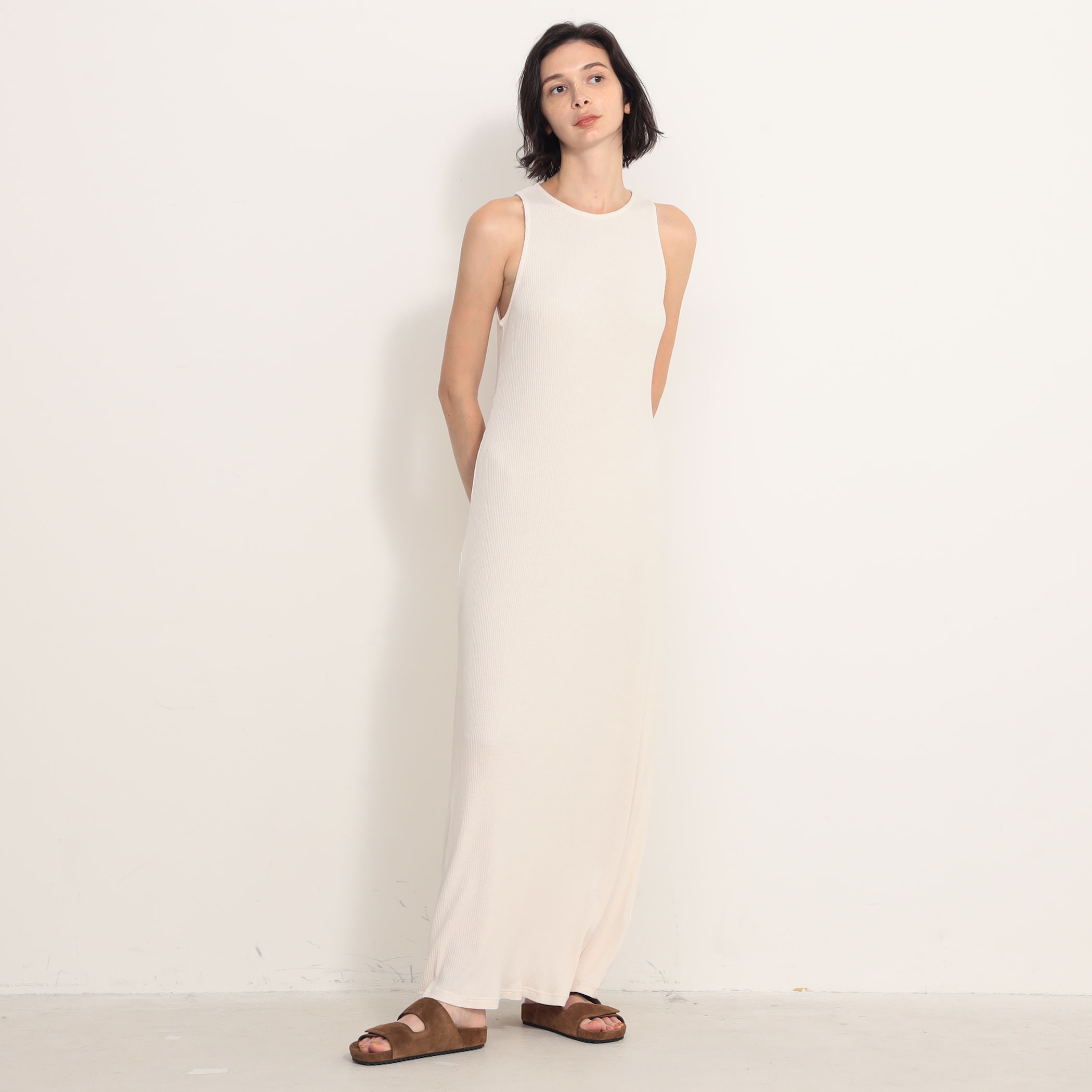 JAMES PERSE コットンポリエステル リブタンクドレス コットンポリエステル リブタンクドレス WRTJ6672｜トゥモローランド