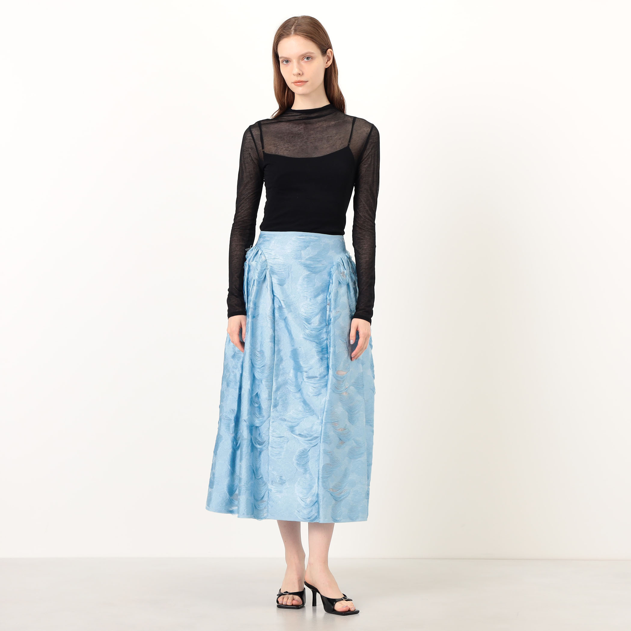 CECILIE BAHNSEN LONG SKIRT ジャカードスカート｜トゥモローランド