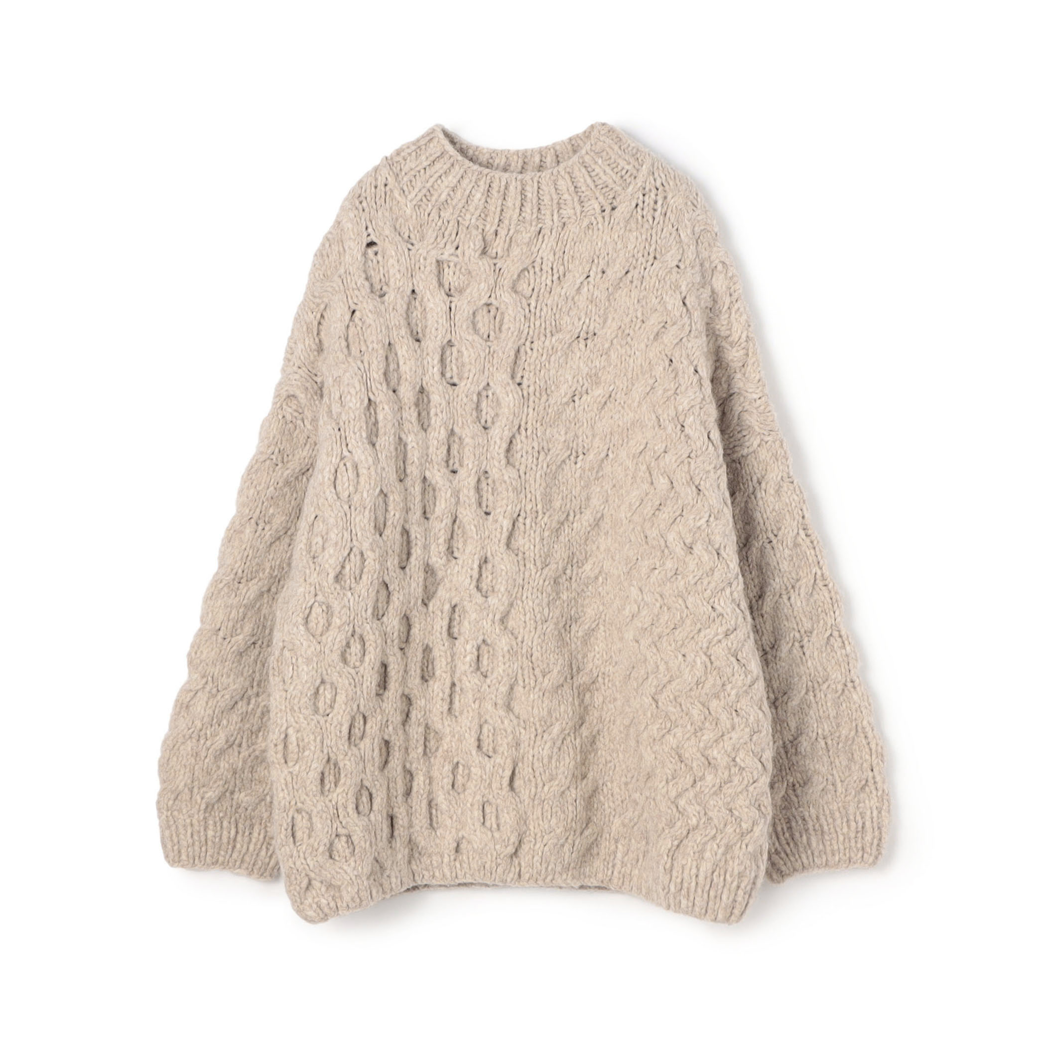 LAUREN MANOOGIAN ANDKNIT ARAN プルオーバーニット