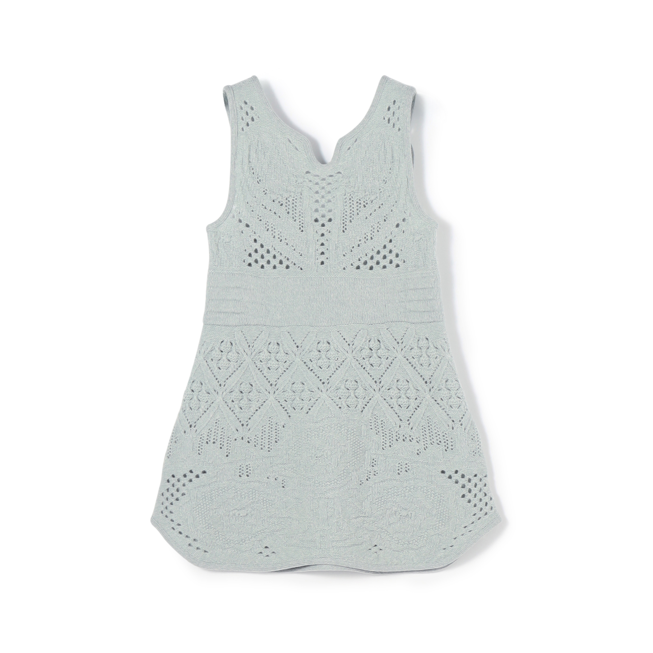 Mame Kurogouchi Multi Pattern Low Gauge Knitted Sleeveless Top