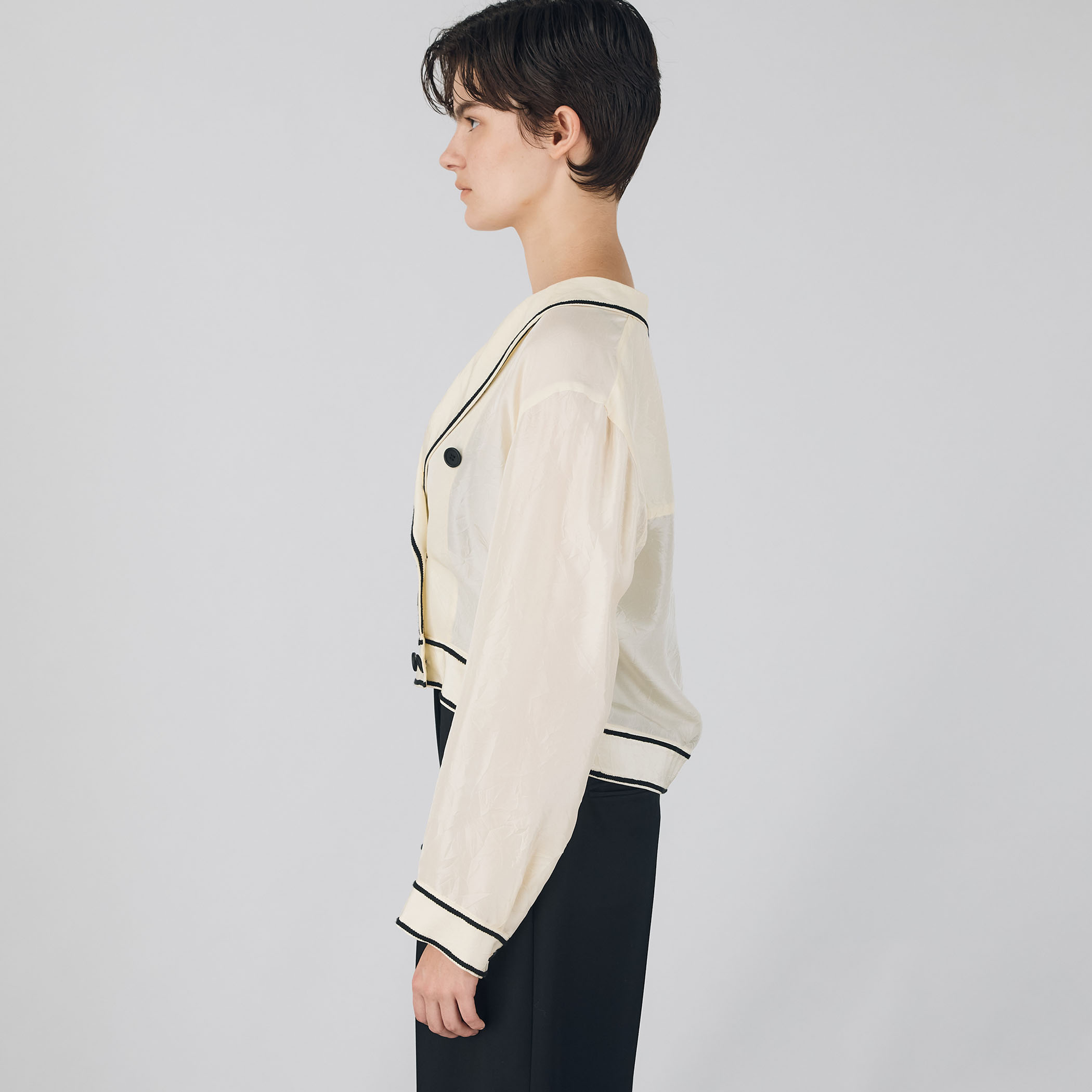 シルクワッシャー ダブルブレストジャケット｜トゥモローランド