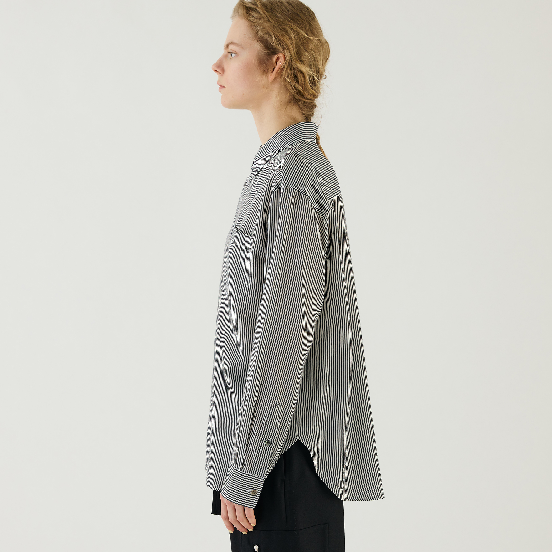 □セルロースシルクブロード カラーシャツ｜トゥモローランド 公式通販