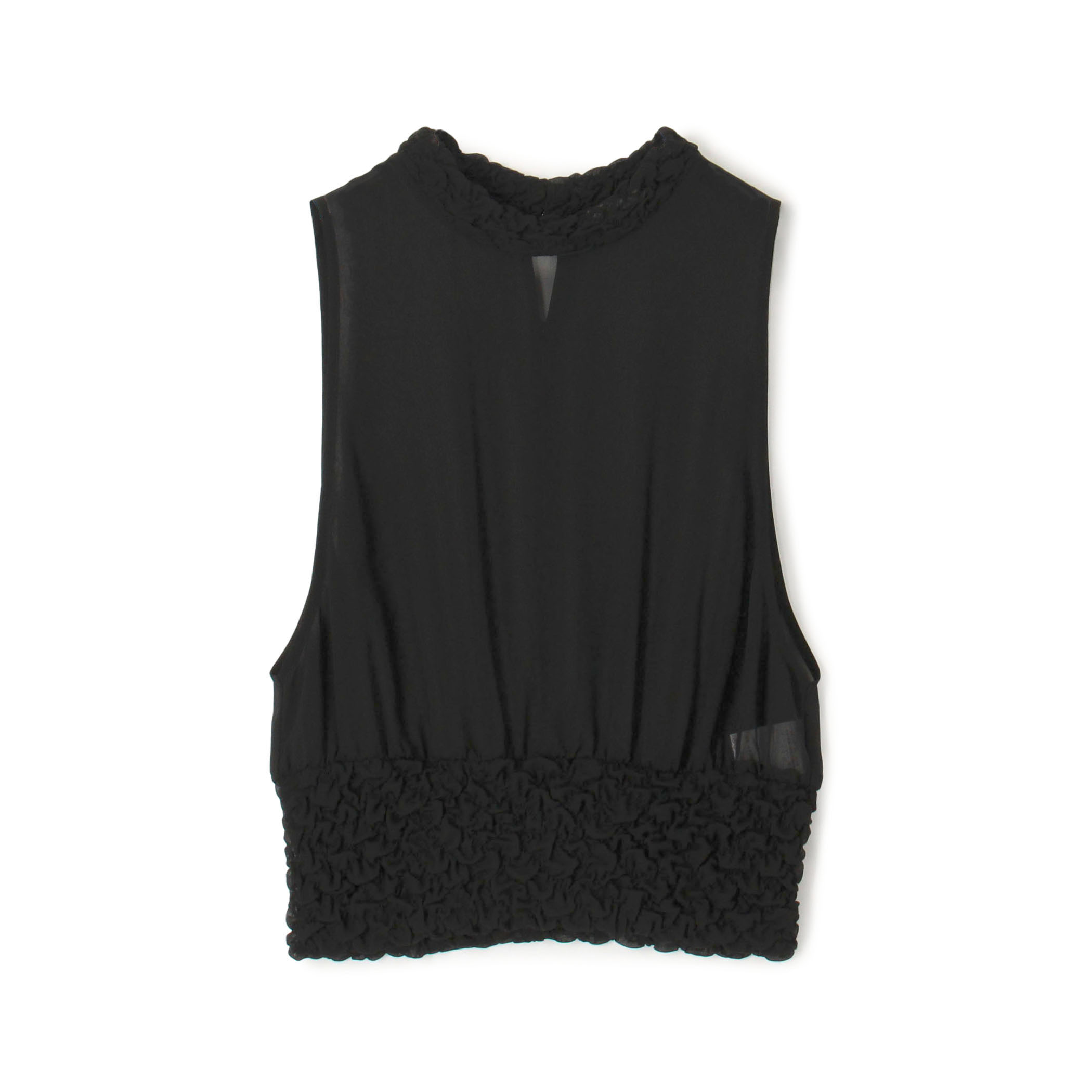 シャーリングシルク タンクトップ