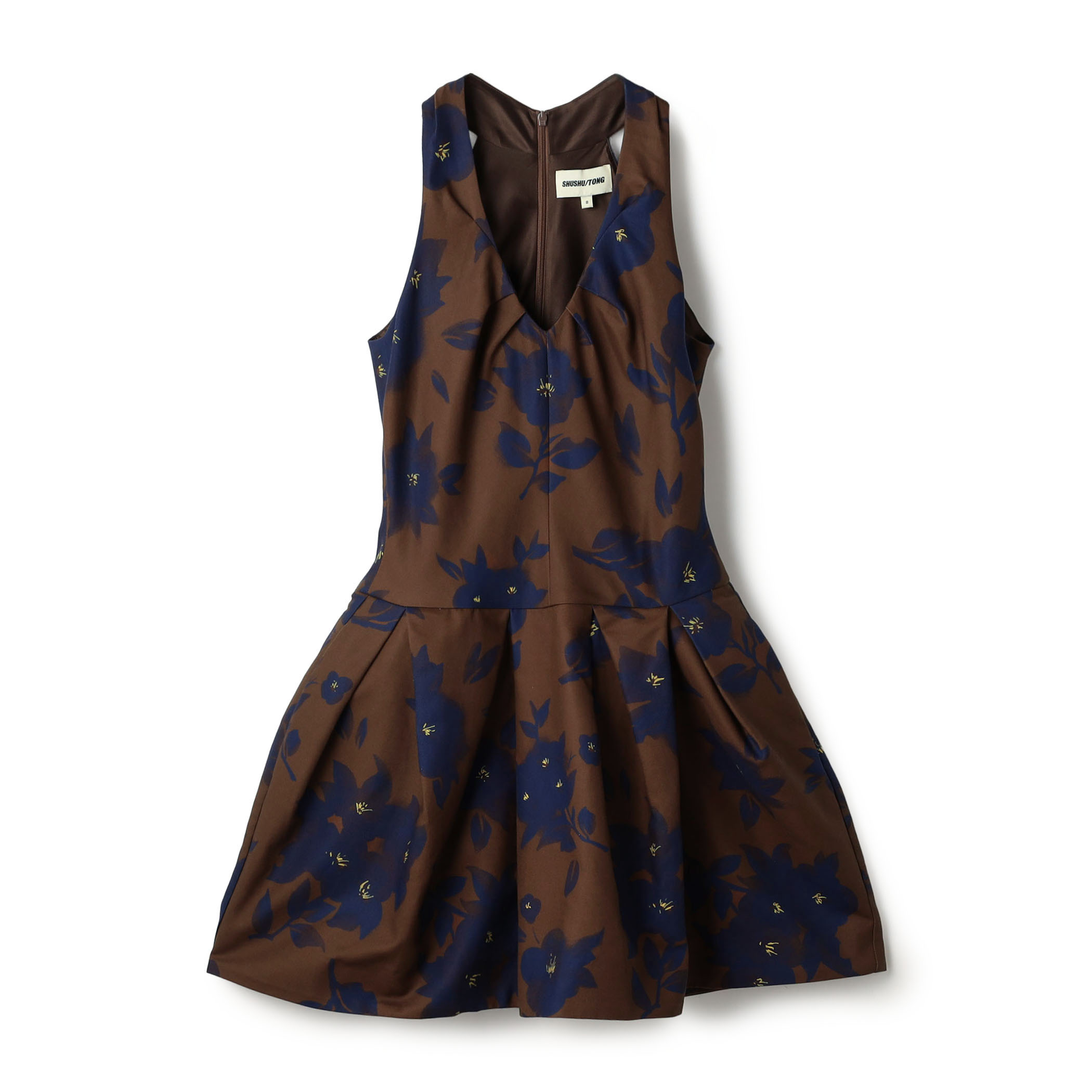 SHUSHU/TONG Tucked Halter Neck Dress ホルターネック ミニドレス