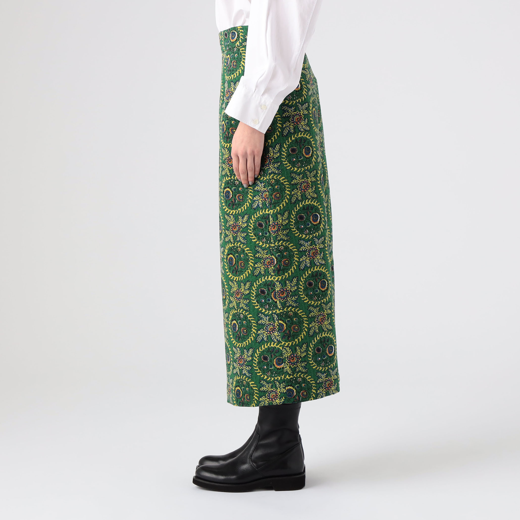 ポリステルプリント Iラインロングスカート｜トゥモローランド 公式通販