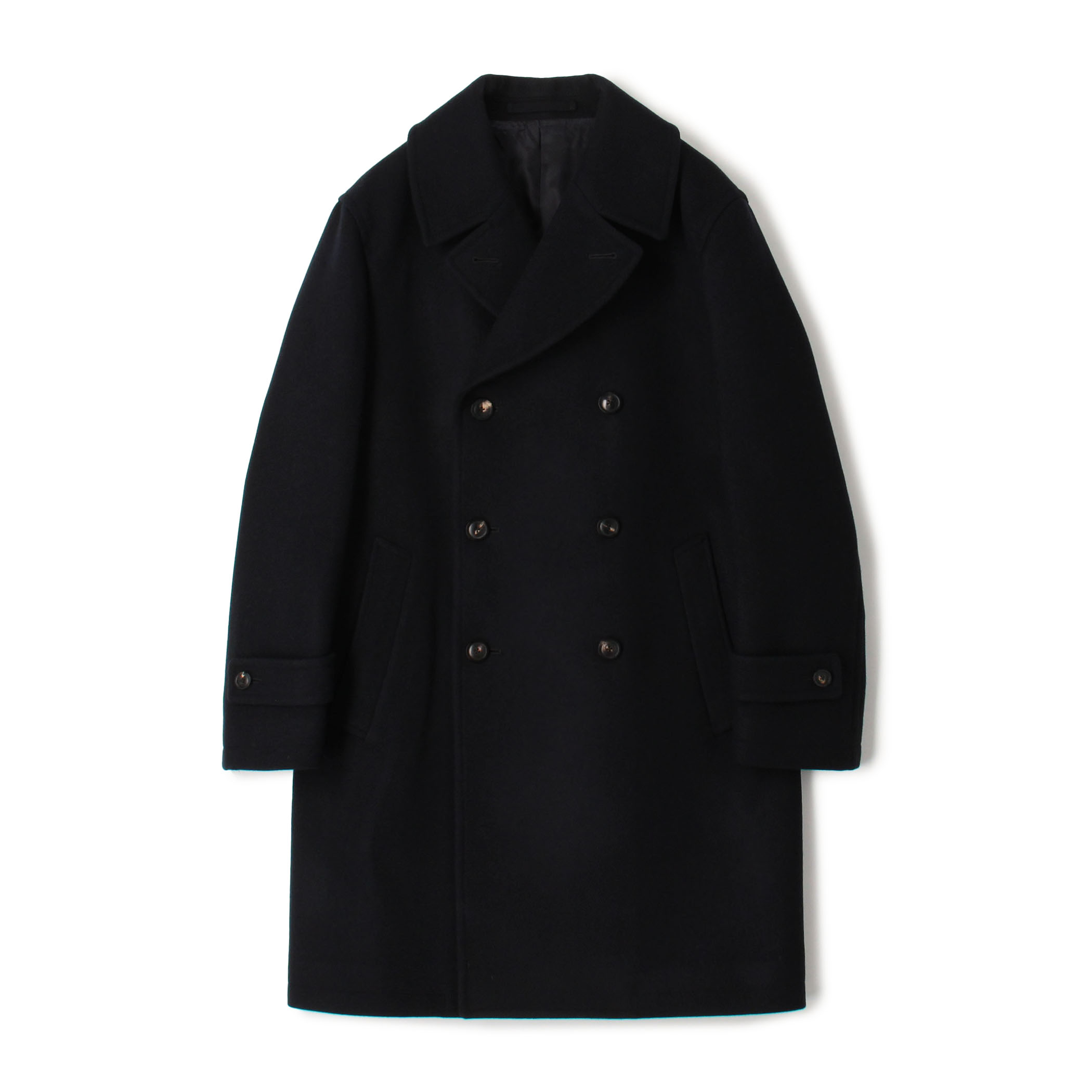 ウールカシミヤ ダブルブレステッド 6B Pコート