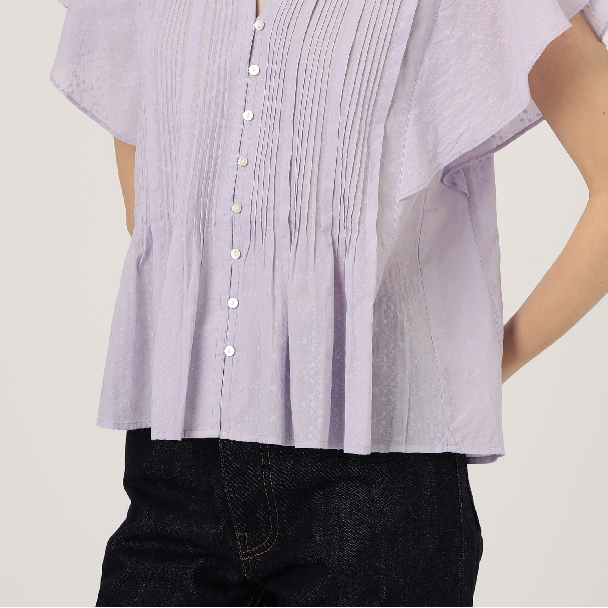 ne Quittez pas COTTON JACQUARD ブラウス｜トゥモローランド