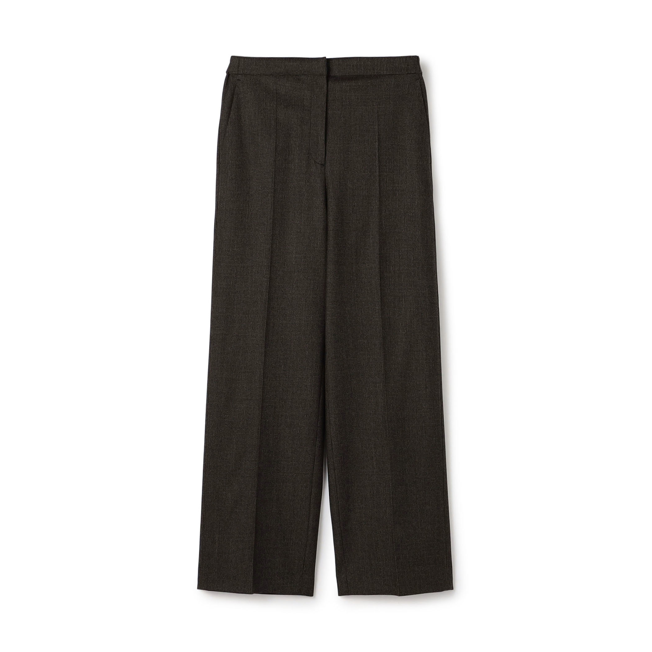 フランネルウールストレッチ セミワイドパンツ