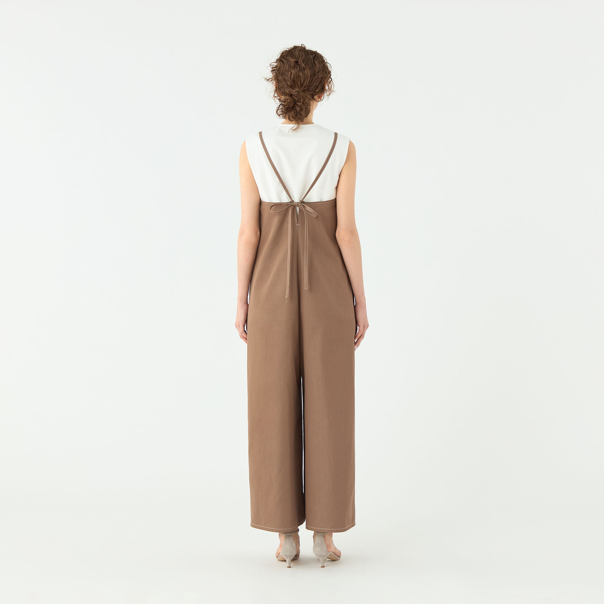 コットンシルクデニム サロペット｜トゥモローランド 公式通販