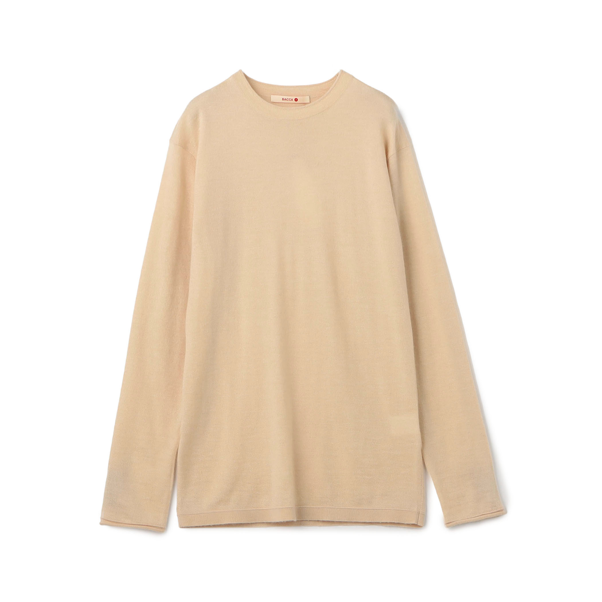 カシミヤ ロングスリーブプルオーバー