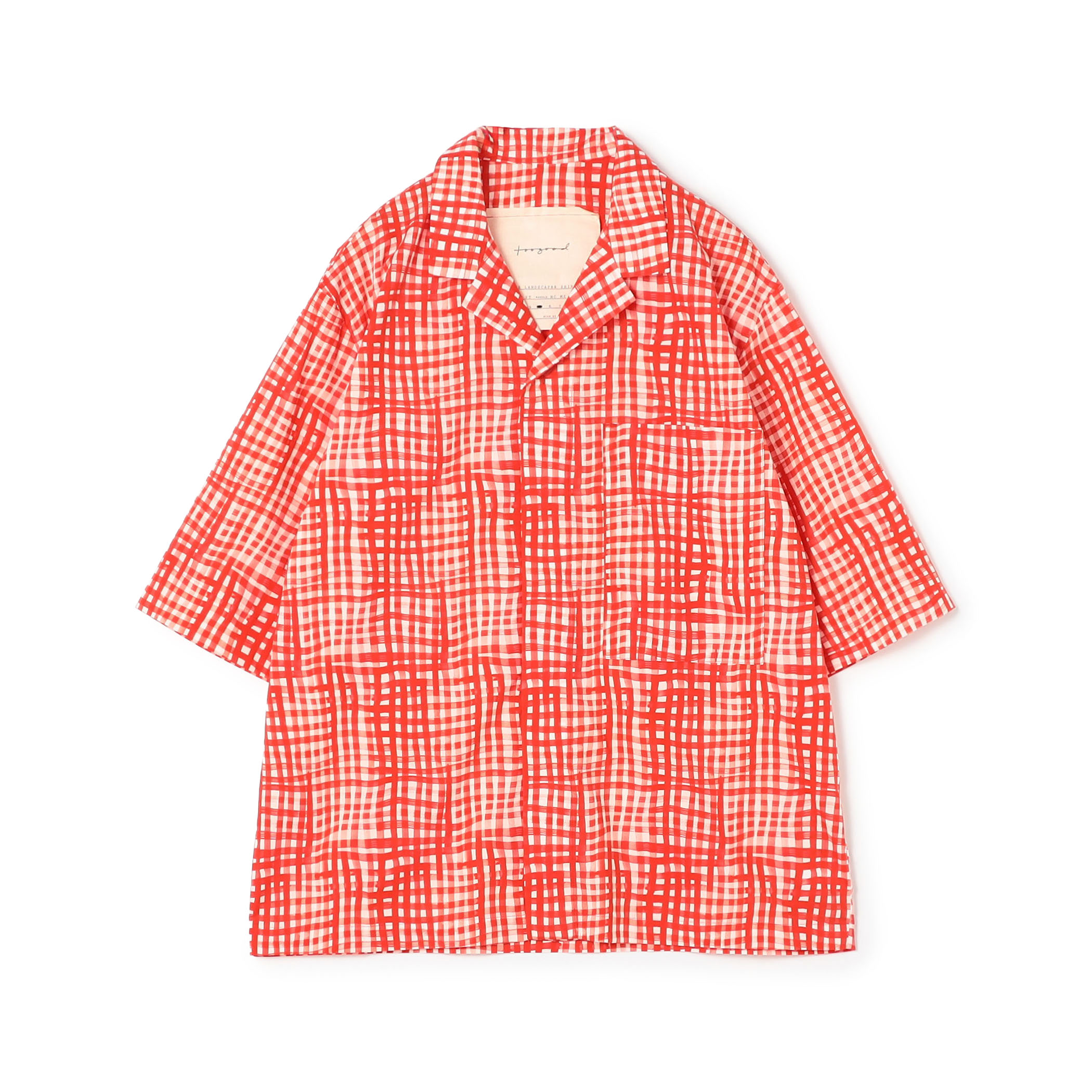 toogood THE LANDSCAPER SHIRT PAINTED CHECK コットンローン シャツ