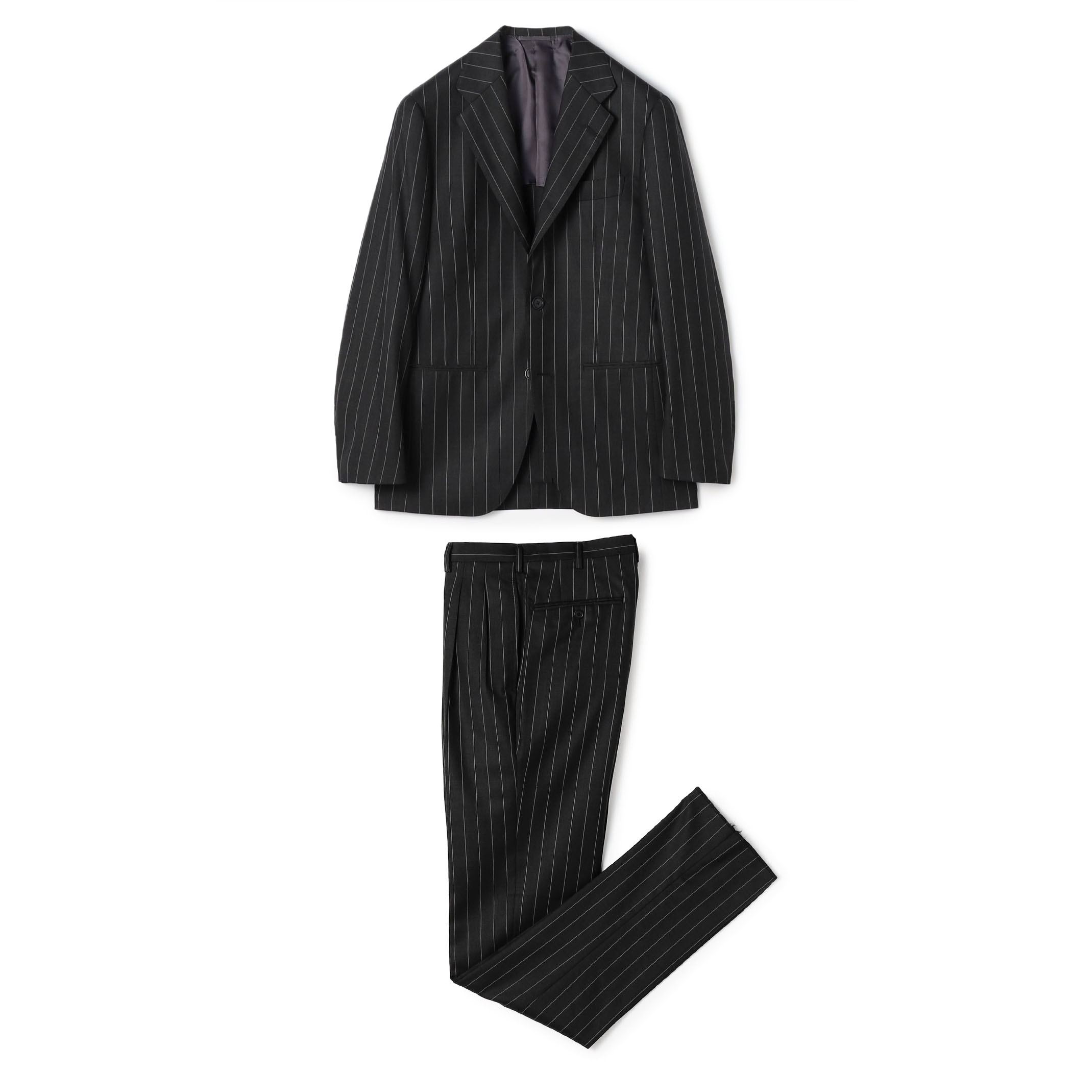 Super170'sウール 段返り3Bスーツ ERMENEGILDO ZEGNA 15MILMIL15 MADE IN JAPAN