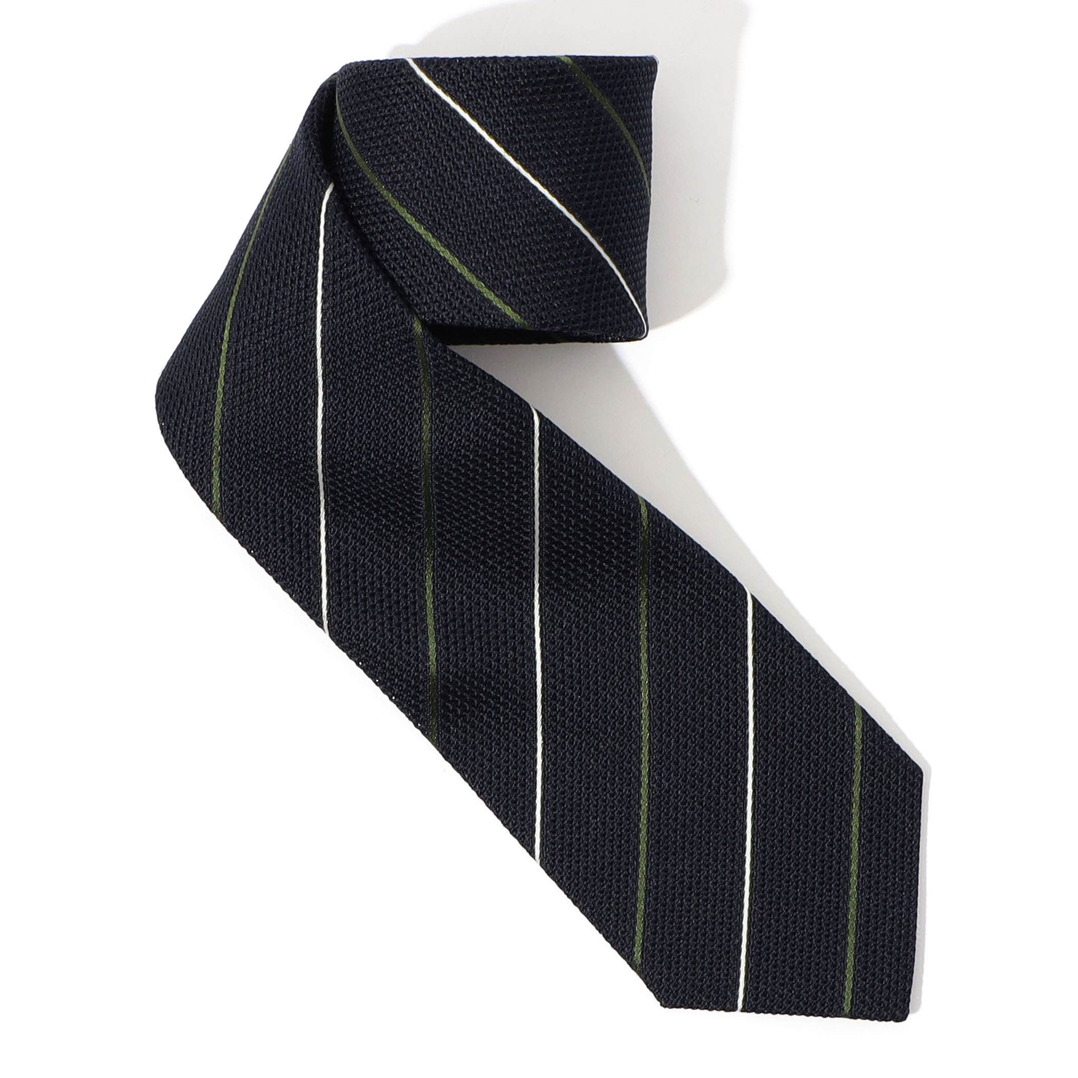 TOMORROWLAND シルクジャガード レジメンタルストライプネクタイ