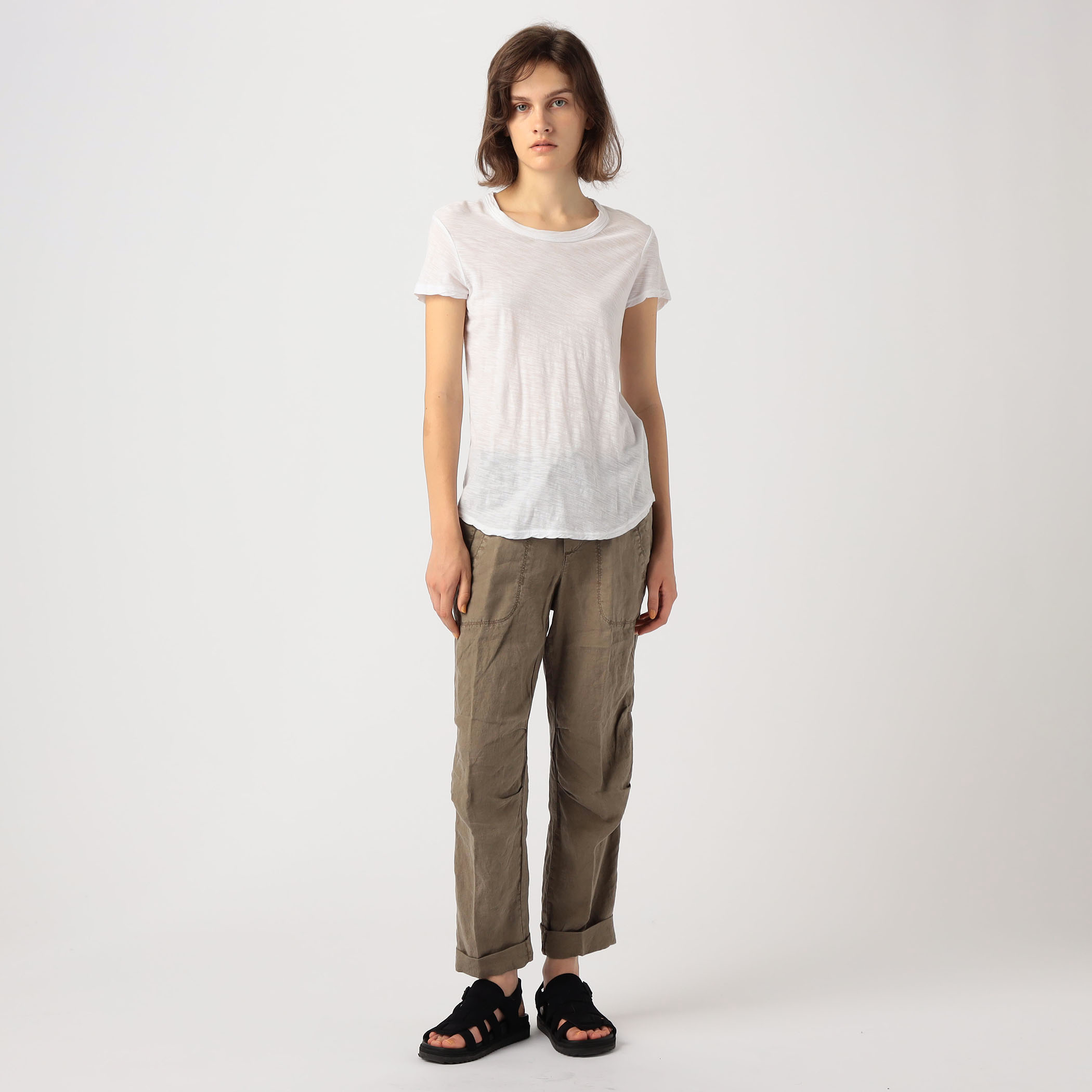 リネンソフドレープ ドローストリングパンツ WKOH1730